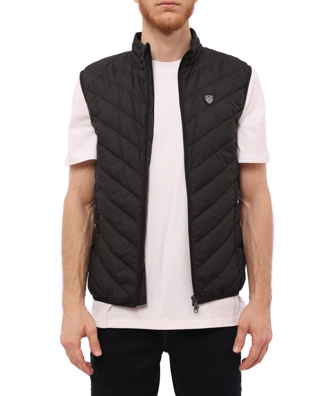 EA7 Черный жилет, фото 6