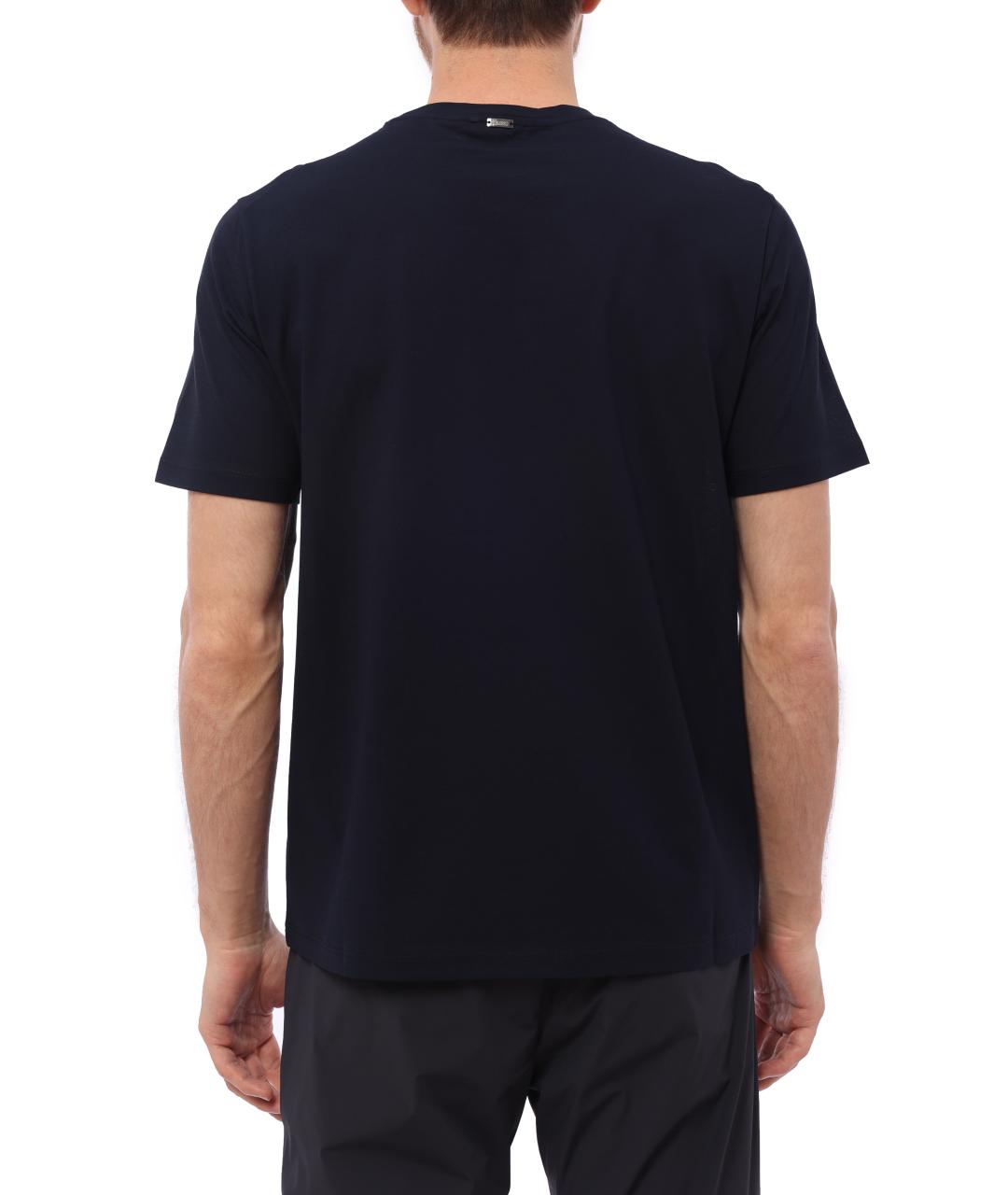 HERNO Темно-синяя футболка, фото 4