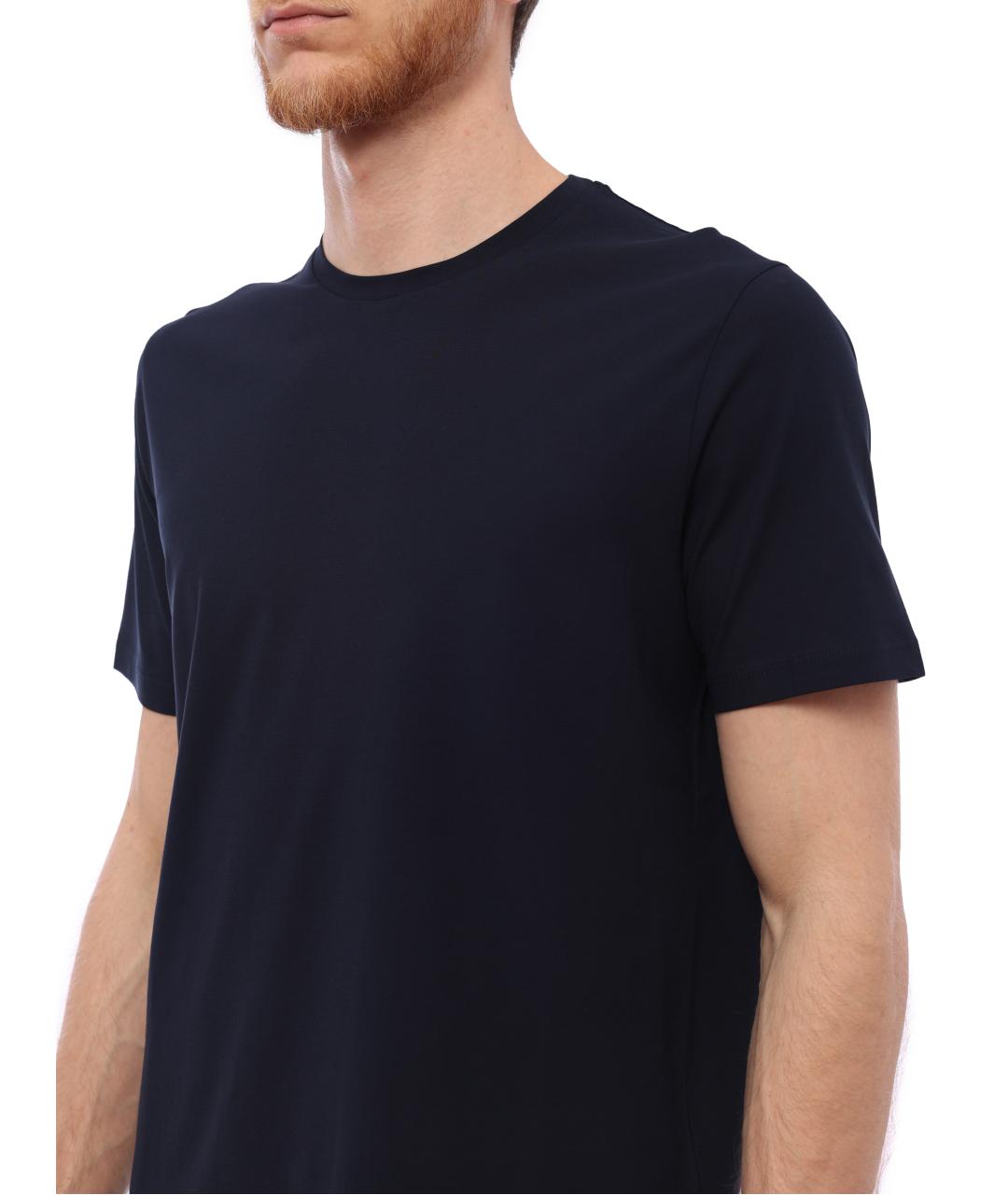 HERNO Темно-синяя футболка, фото 2