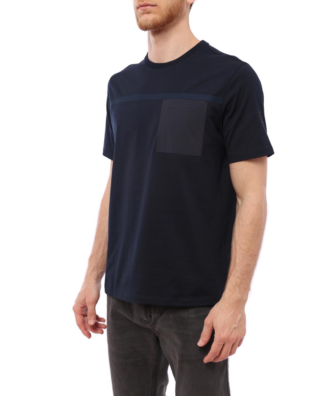 HERNO Темно-синяя футболка, фото 3
