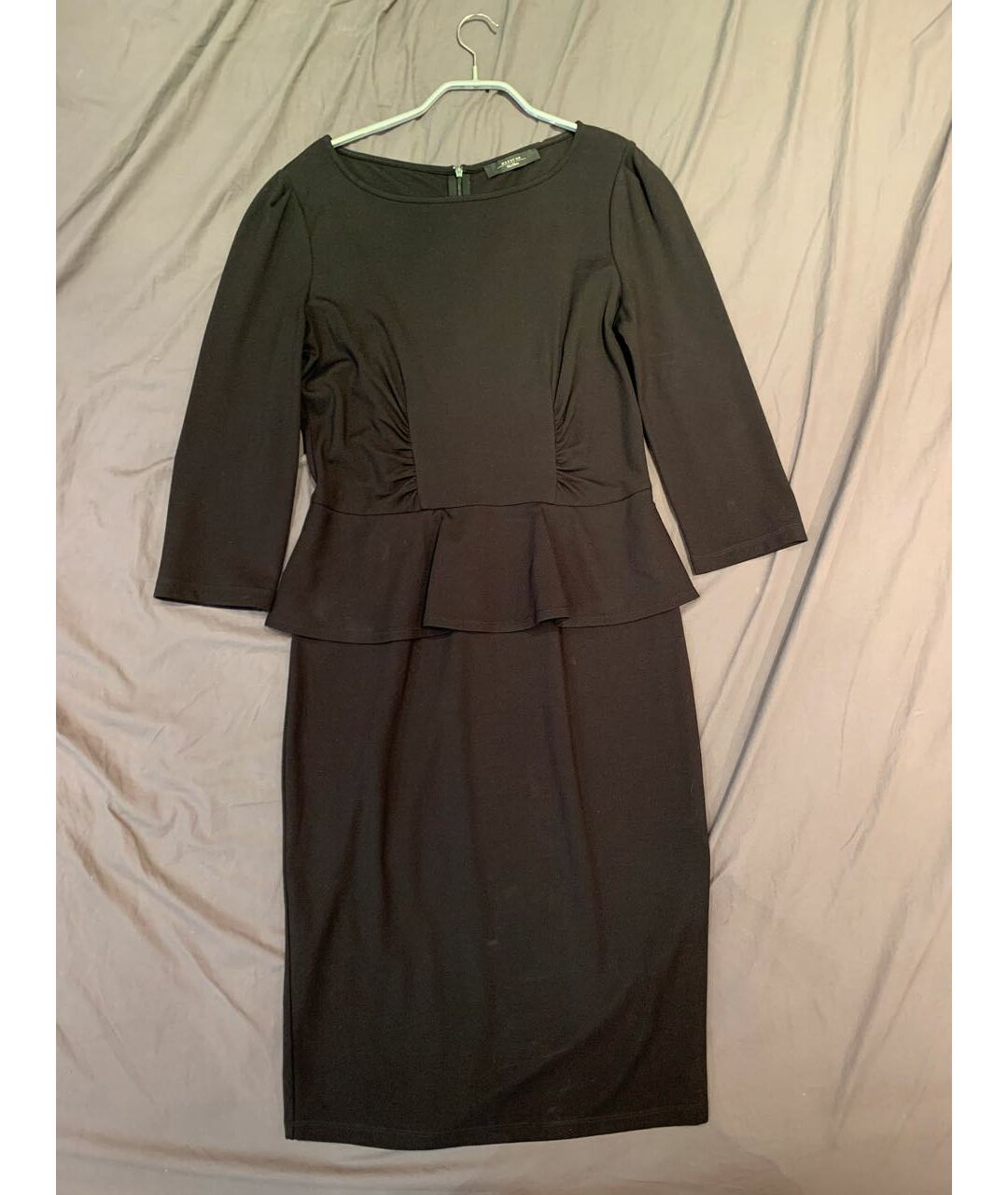 WEEKEND MAX MARA Черное вискозное повседневное платье, фото 5