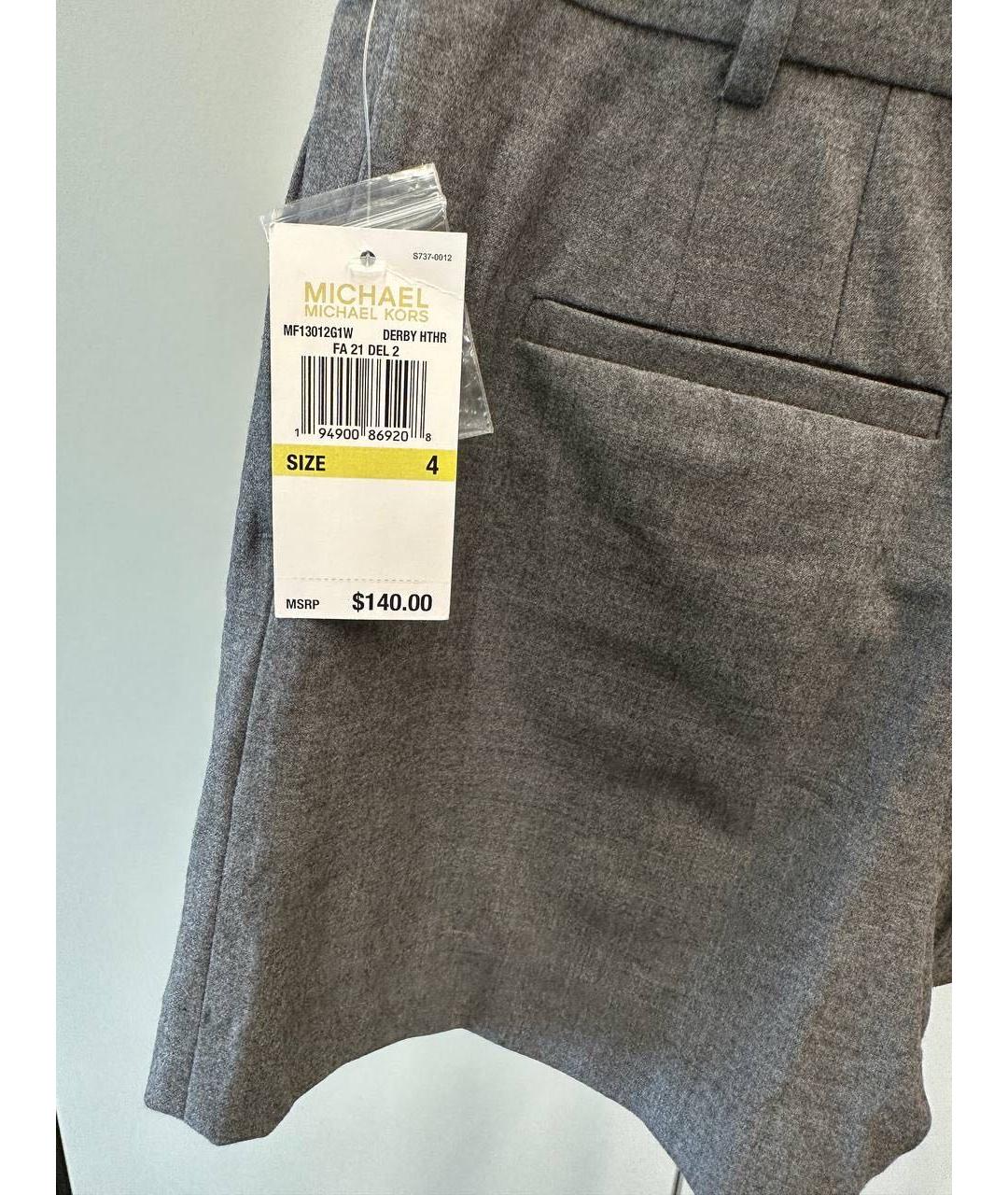 MICHAEL KORS Серый шерстяной костюм с юбками, фото 4