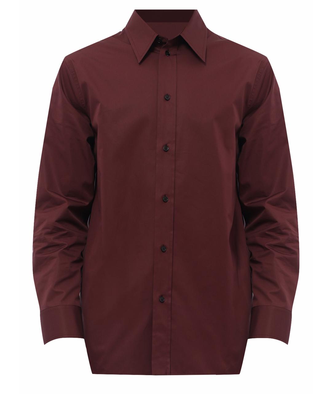 JIL SANDER Бордовая кэжуал рубашка, фото 1