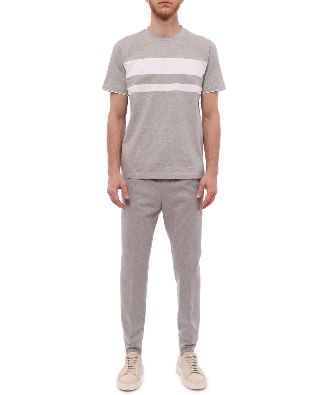 PESERICO Серые повседневные брюки, фото 5