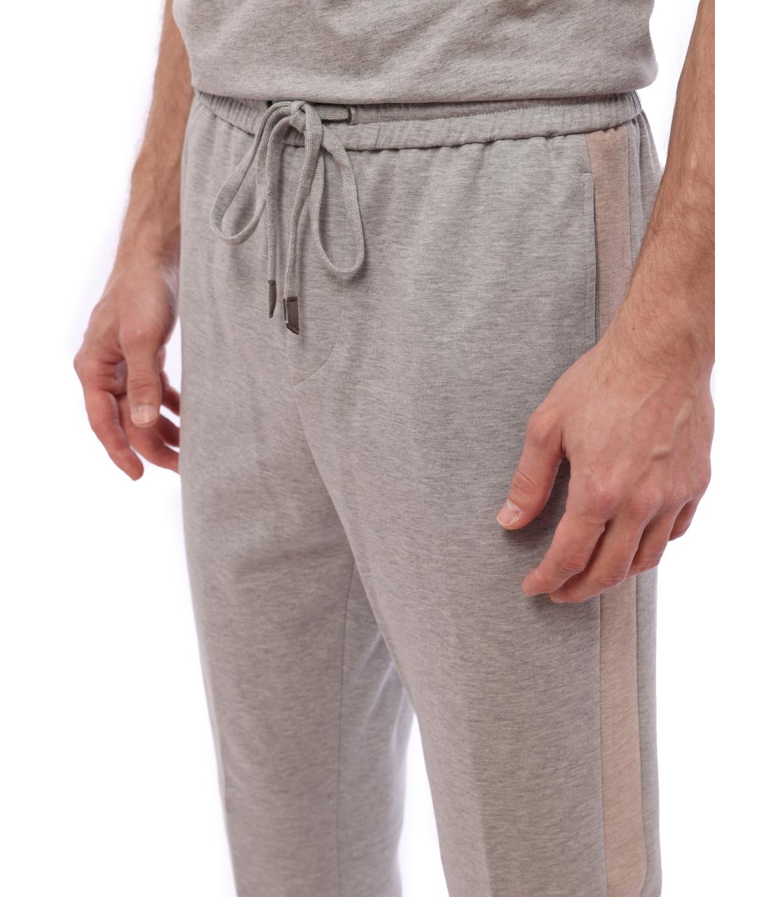 PESERICO Серые повседневные брюки, фото 2