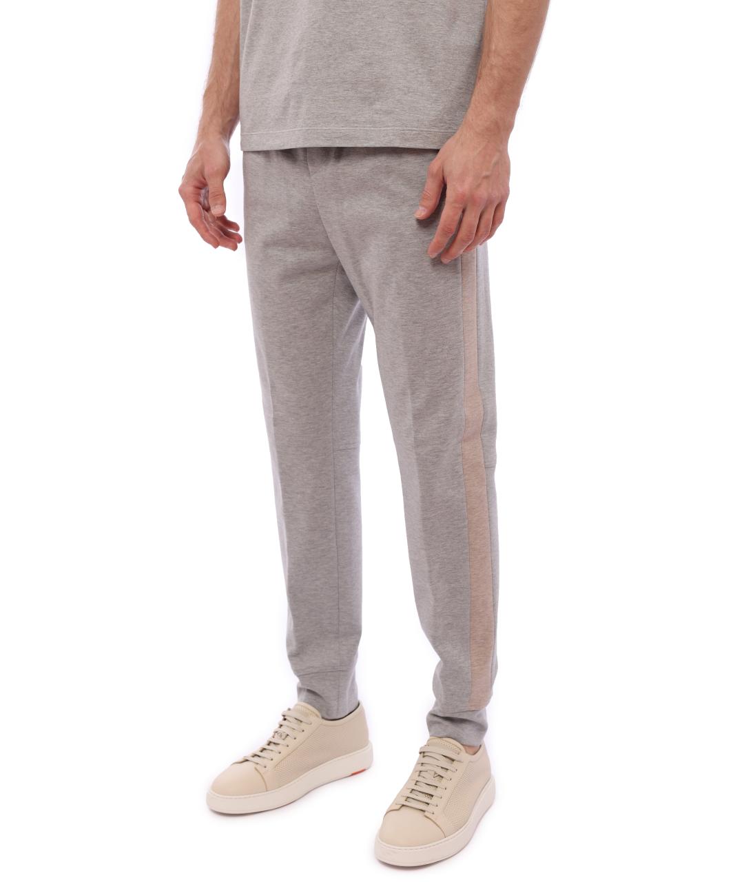 PESERICO Серые повседневные брюки, фото 3