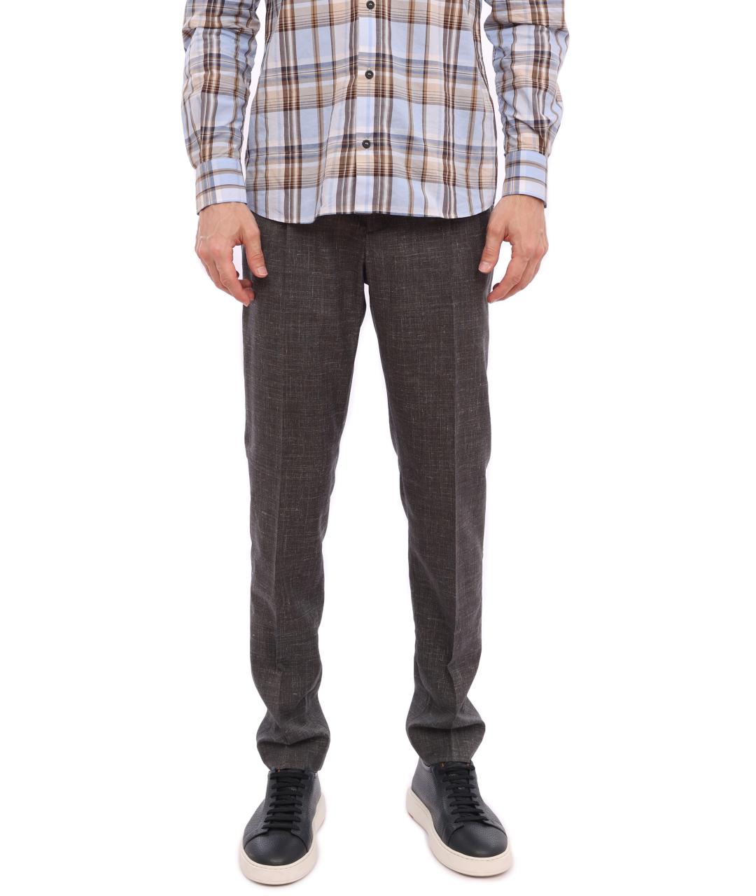 PESERICO Серые повседневные брюки, фото 6