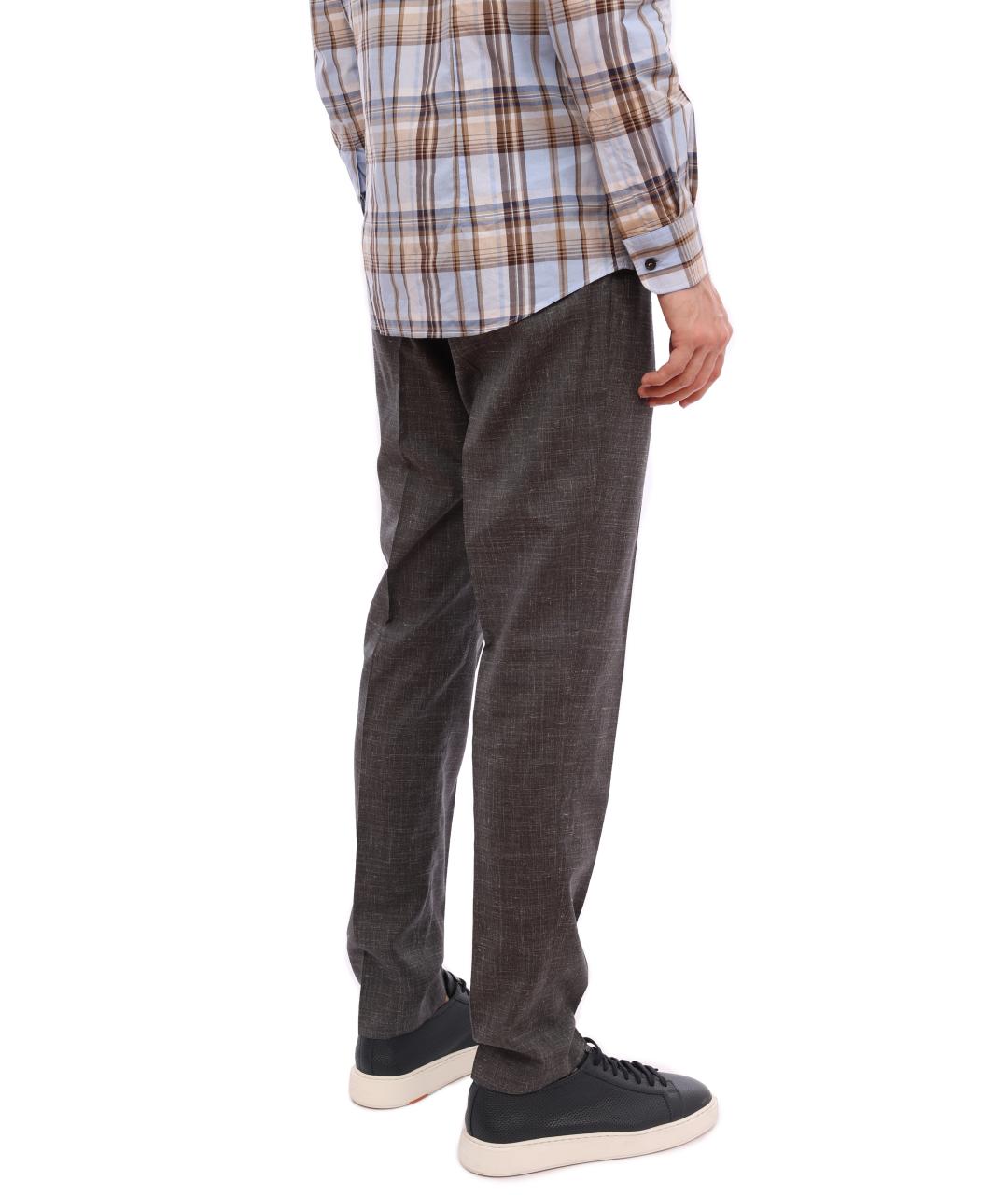 PESERICO Серые повседневные брюки, фото 2