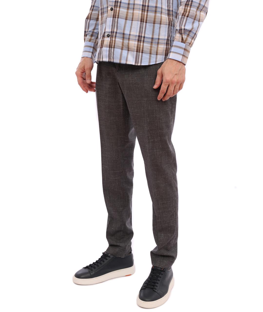 PESERICO Серые повседневные брюки, фото 3