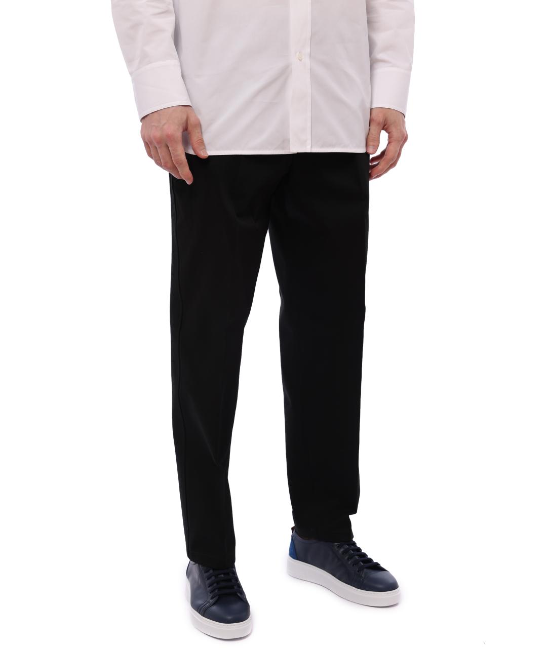 JIL SANDER Черные классические брюки, фото 2