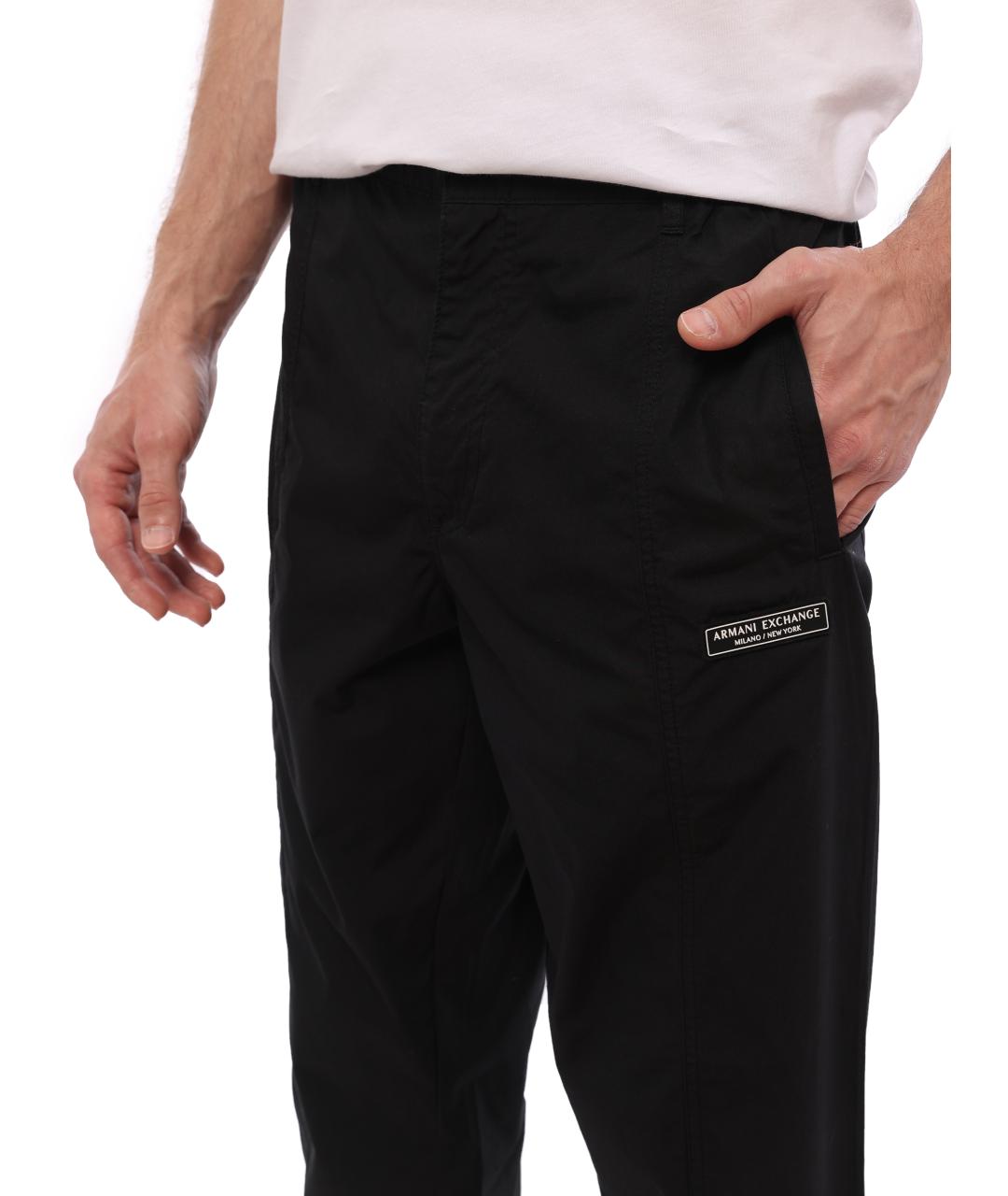 ARMANI EXCHANGE Черные повседневные брюки, фото 3