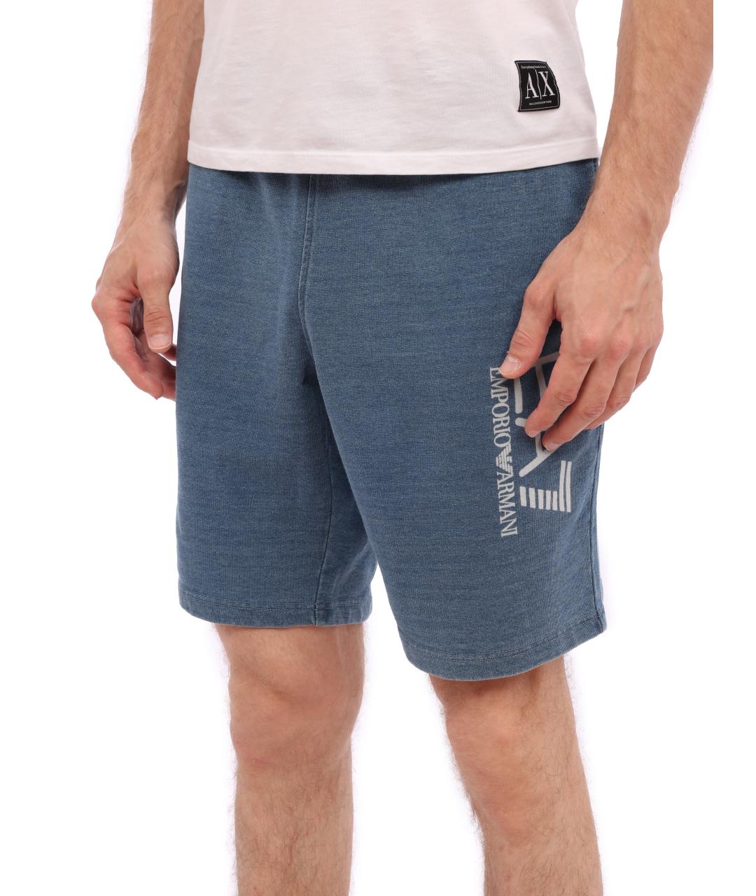 EA7 Голубые шорты, фото 2