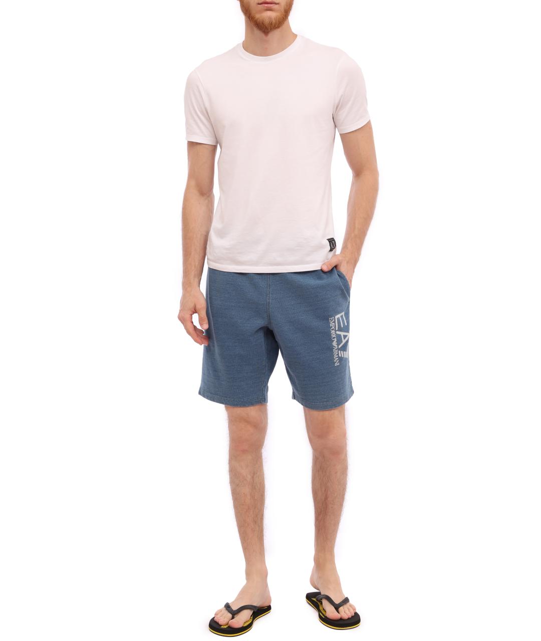 EA7 Голубые шорты, фото 4