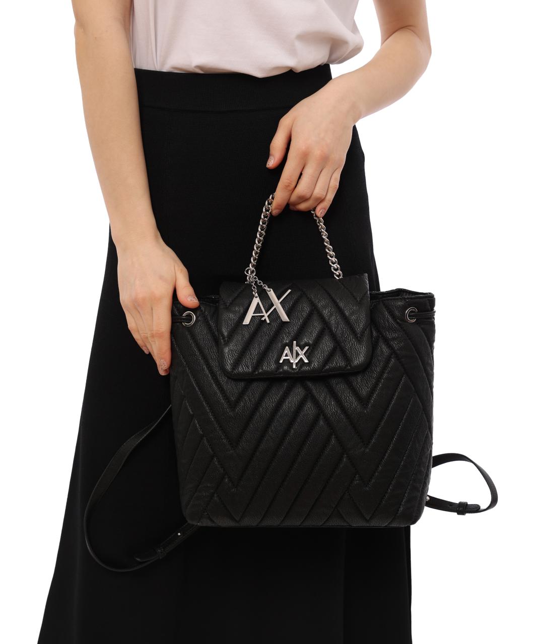 ARMANI EXCHANGE Черный рюкзак, фото 5