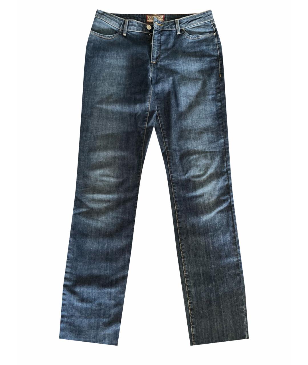 TRUSSARDI JEANS Синие хлопковые прямые джинсы, фото 1