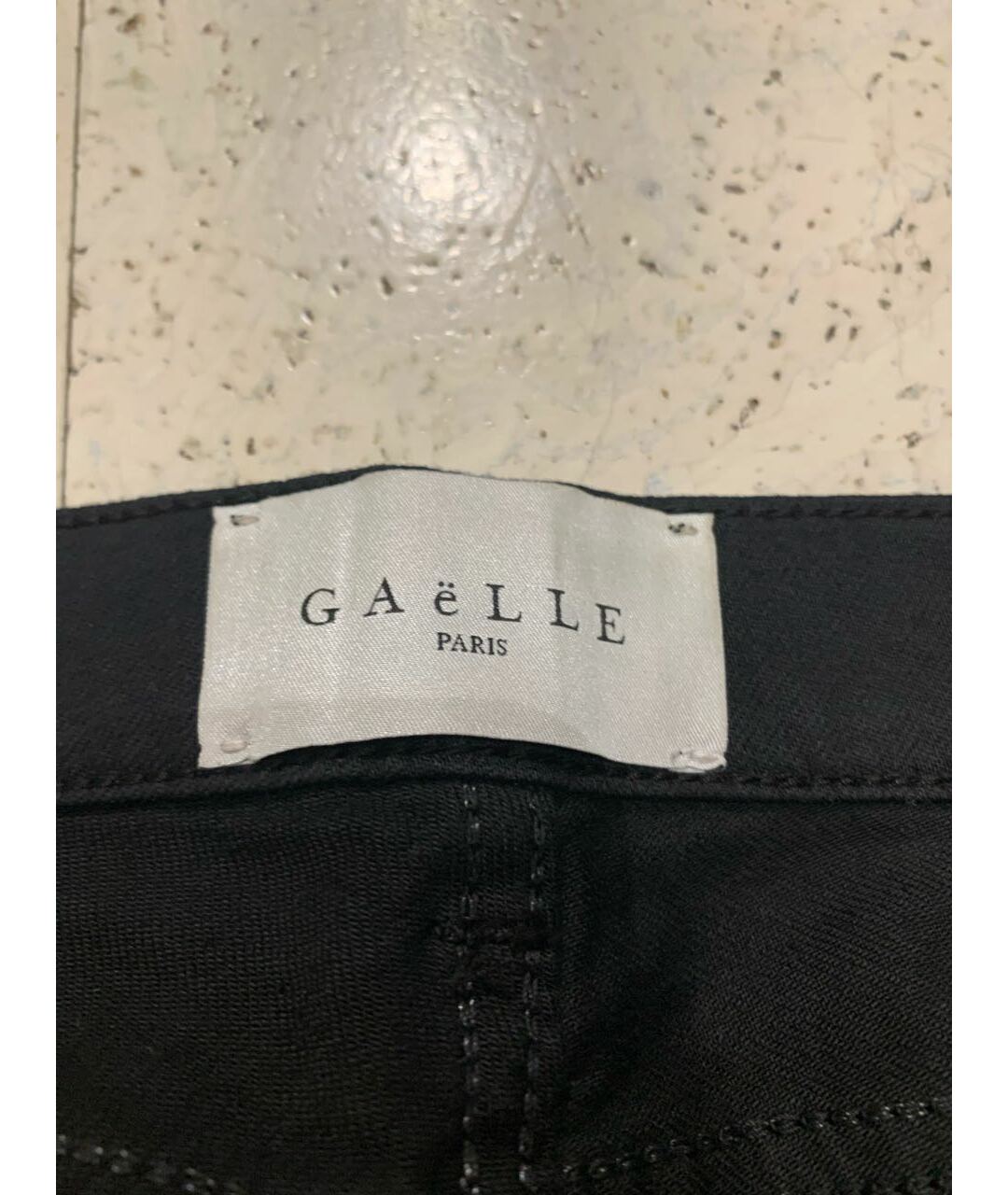 GAELLE BONHEUR Черные хлопковые прямые джинсы, фото 3