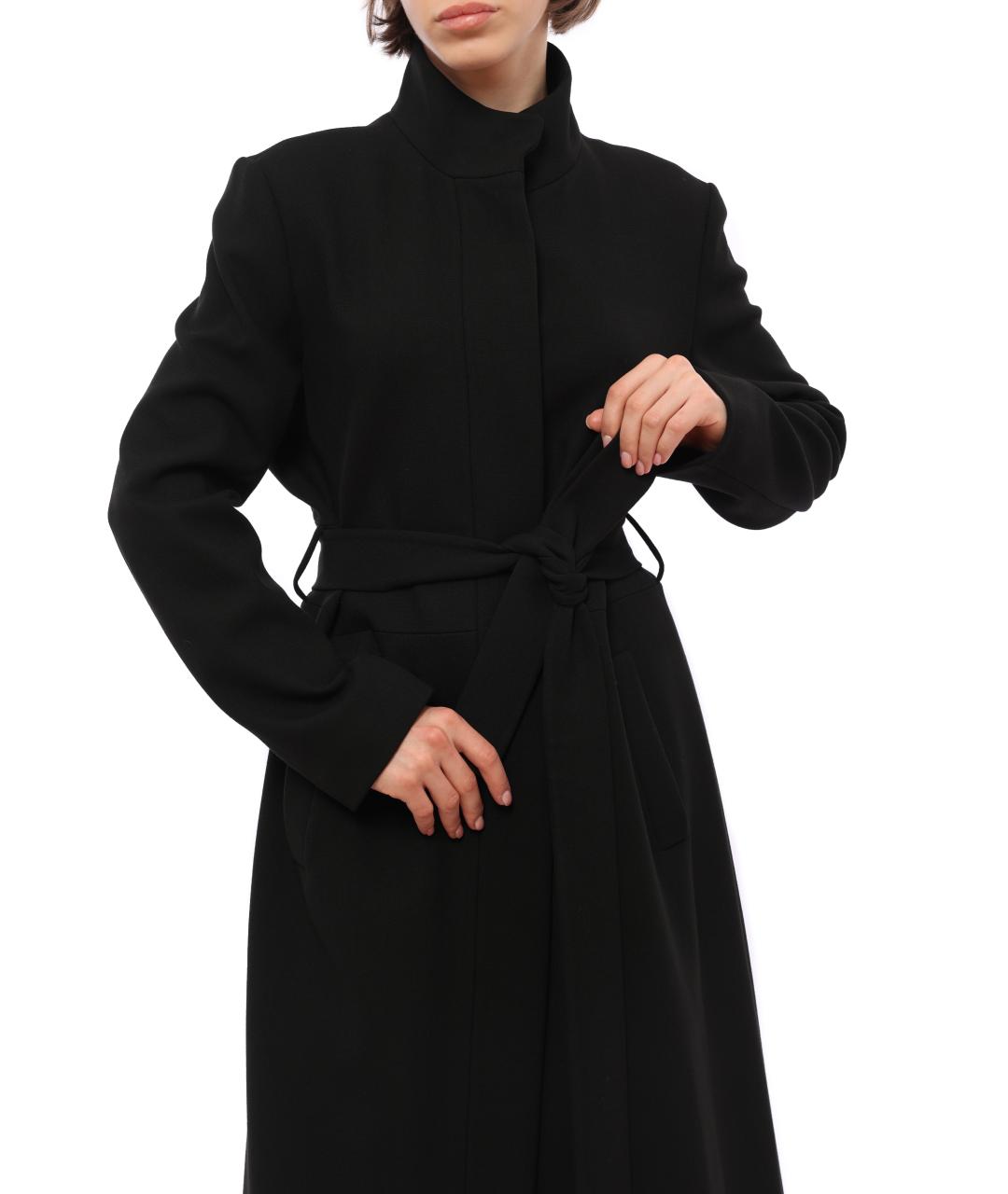 EMPORIO ARMANI Черное пальто, фото 2