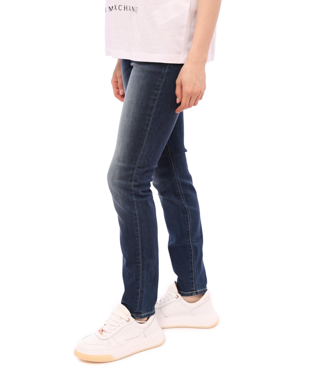 ARMANI EXCHANGE Синие прямые джинсы, фото 2