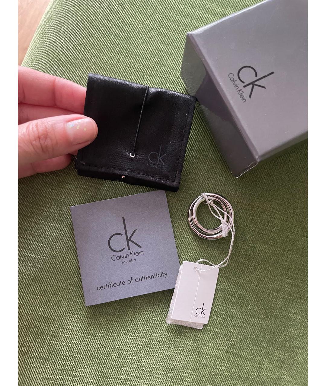 CALVIN KLEIN Серебряное металлическое кольцо, фото 5