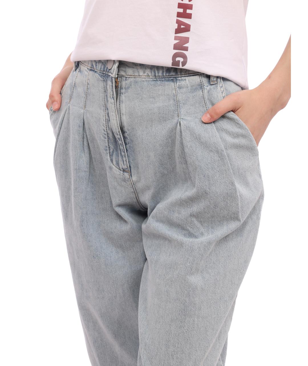 ARMANI EXCHANGE Голубые прямые джинсы, фото 3