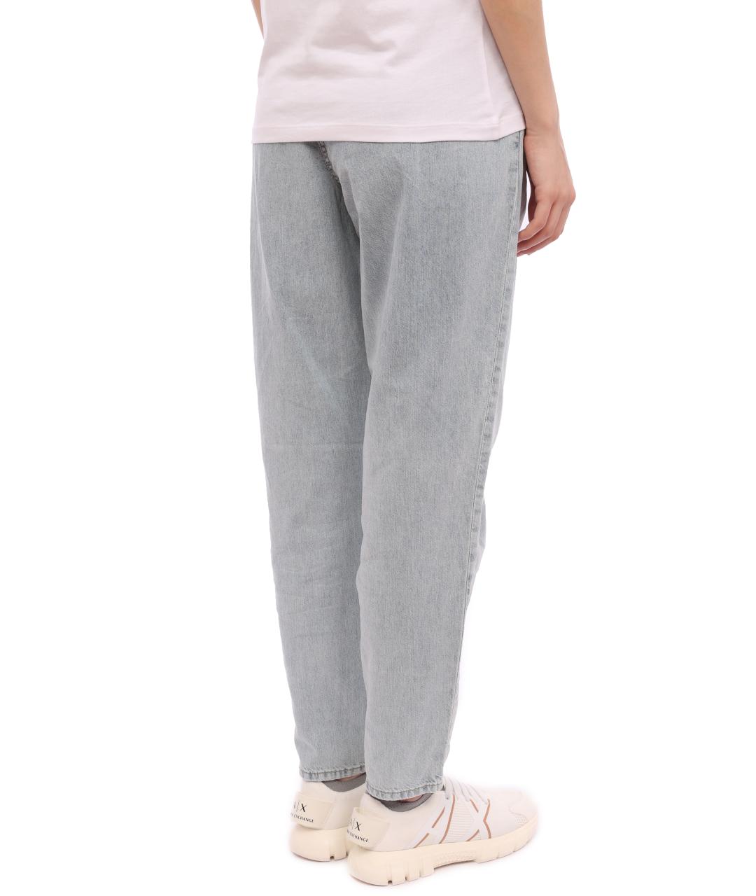 ARMANI EXCHANGE Голубые прямые джинсы, фото 4