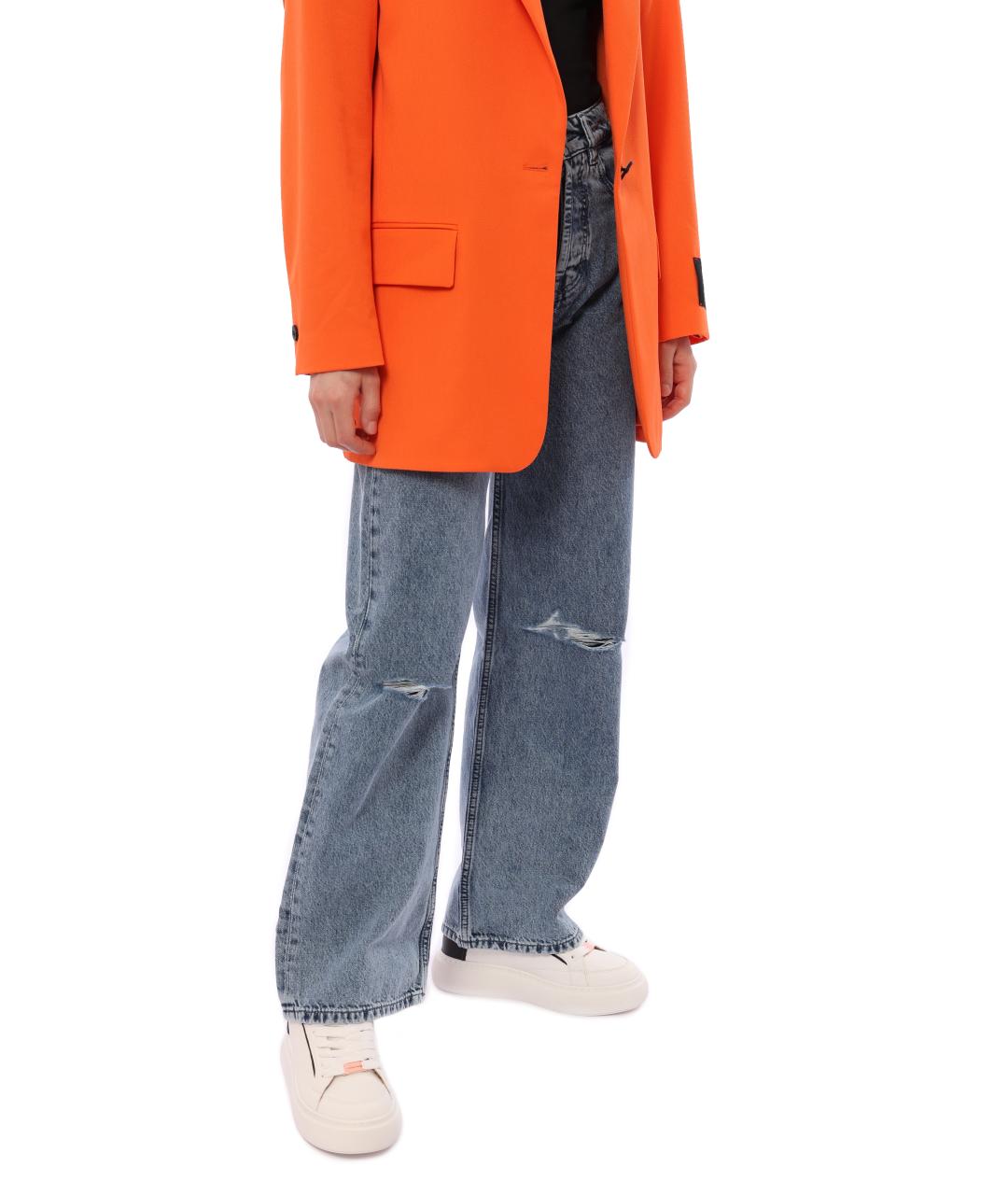 HUGO BOSS Голубые прямые джинсы, фото 4