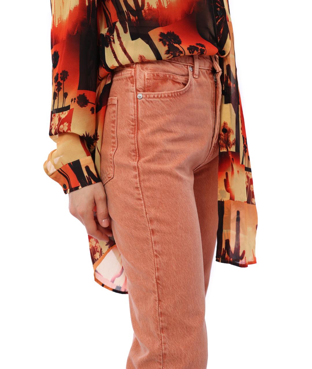 HUGO BOSS Оранжевое прямые джинсы, фото 5