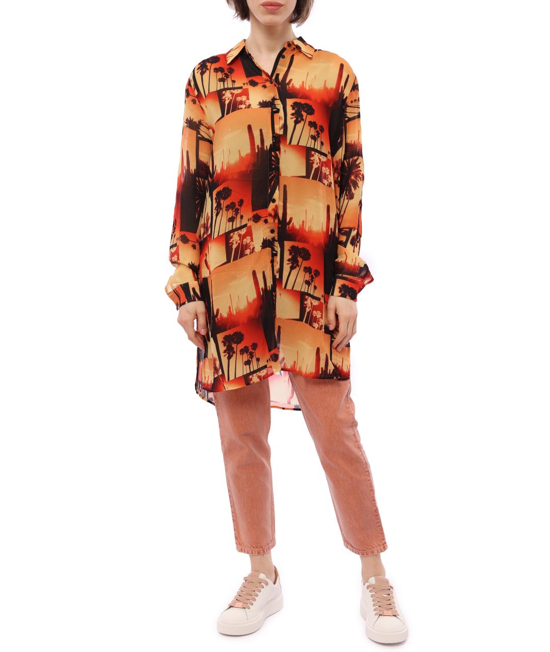 HUGO BOSS Оранжевое прямые джинсы, фото 2