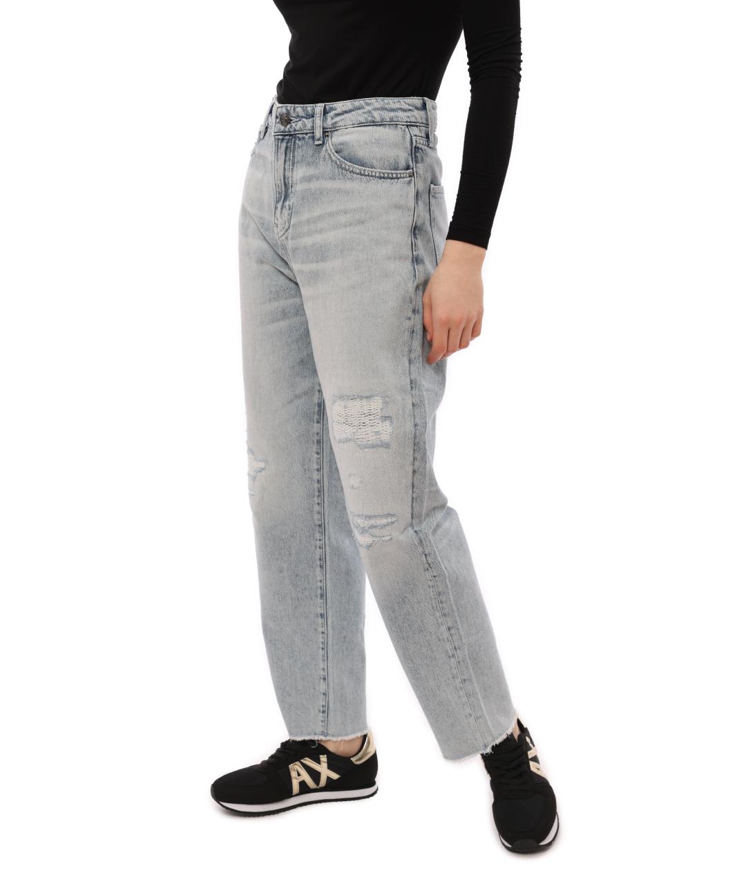 ARMANI EXCHANGE Голубые прямые джинсы, фото 5