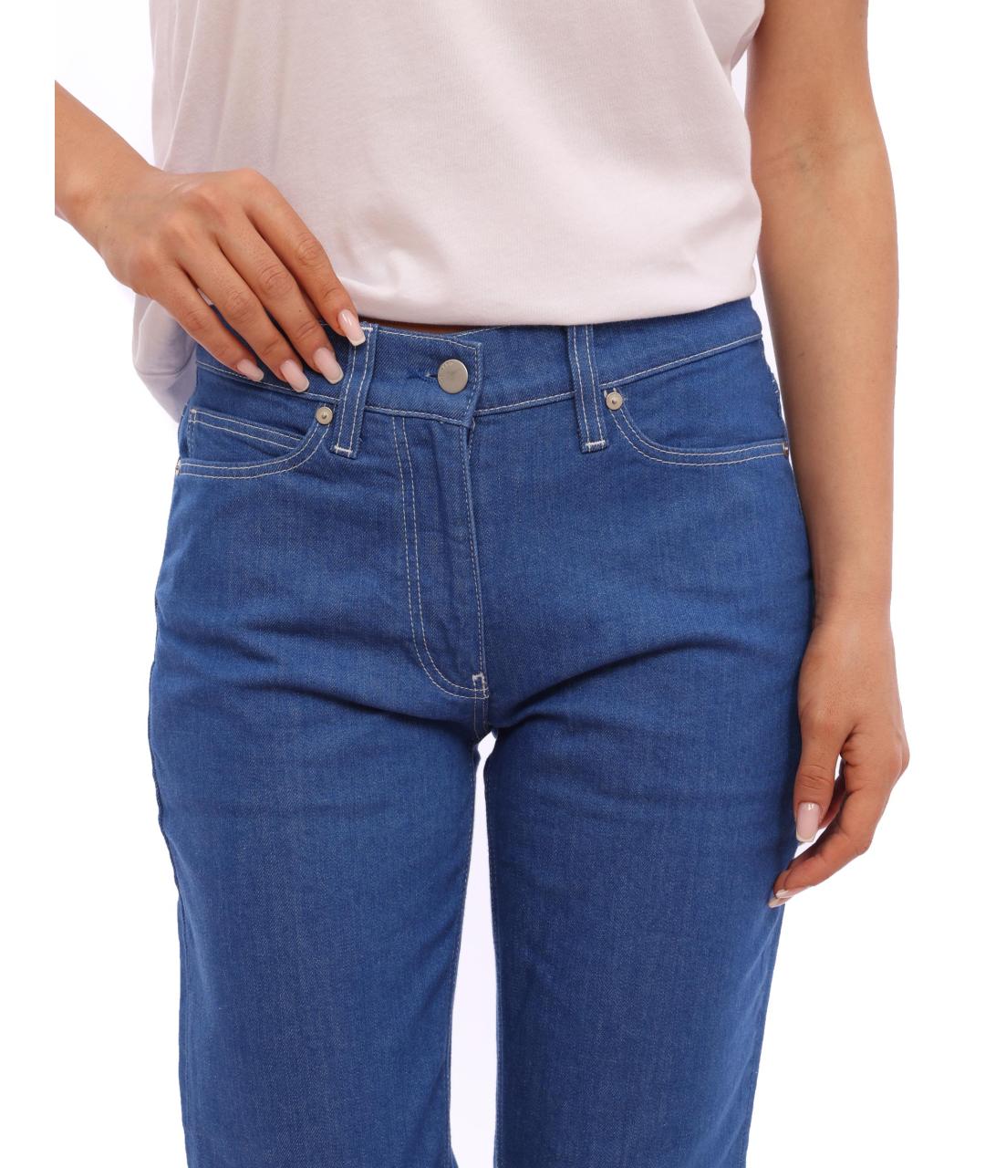 CALVIN KLEIN Голубые прямые джинсы, фото 5