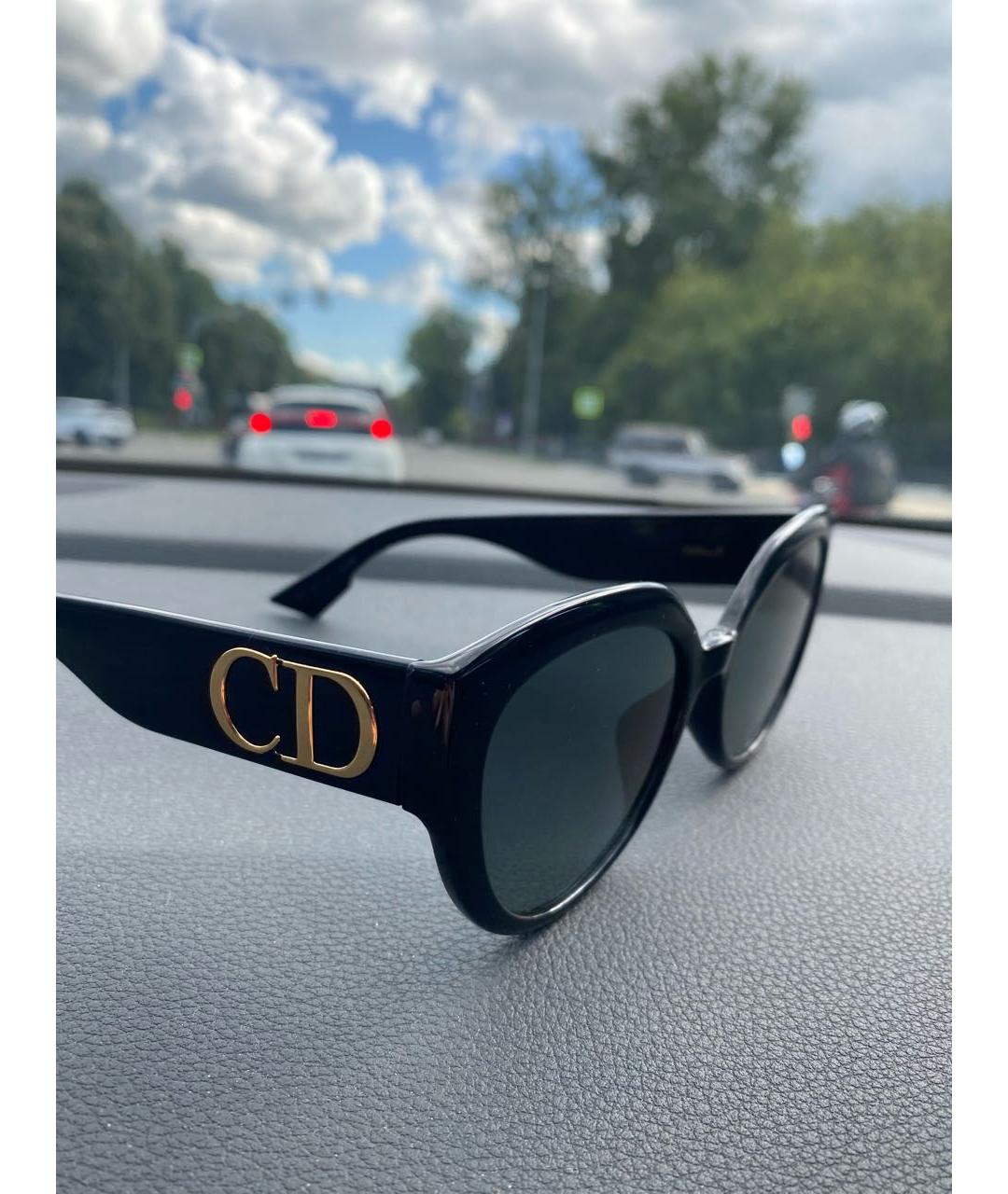 CHRISTIAN DIOR PRE-OWNED Черные пластиковые солнцезащитные очки, фото 2