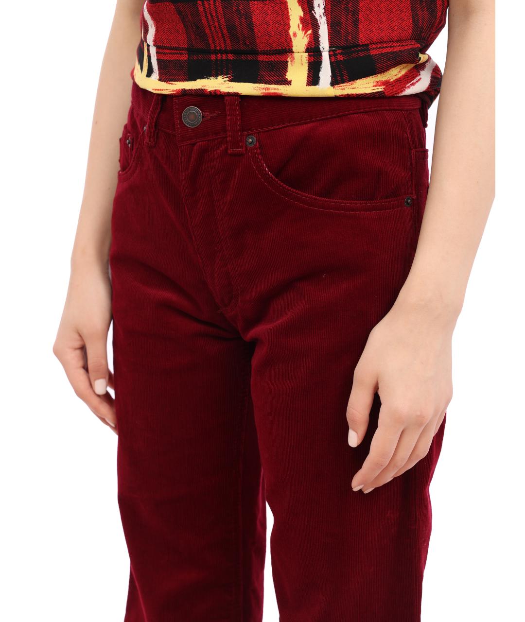 MARC JACOBS Бордовые брюки широкие, фото 3