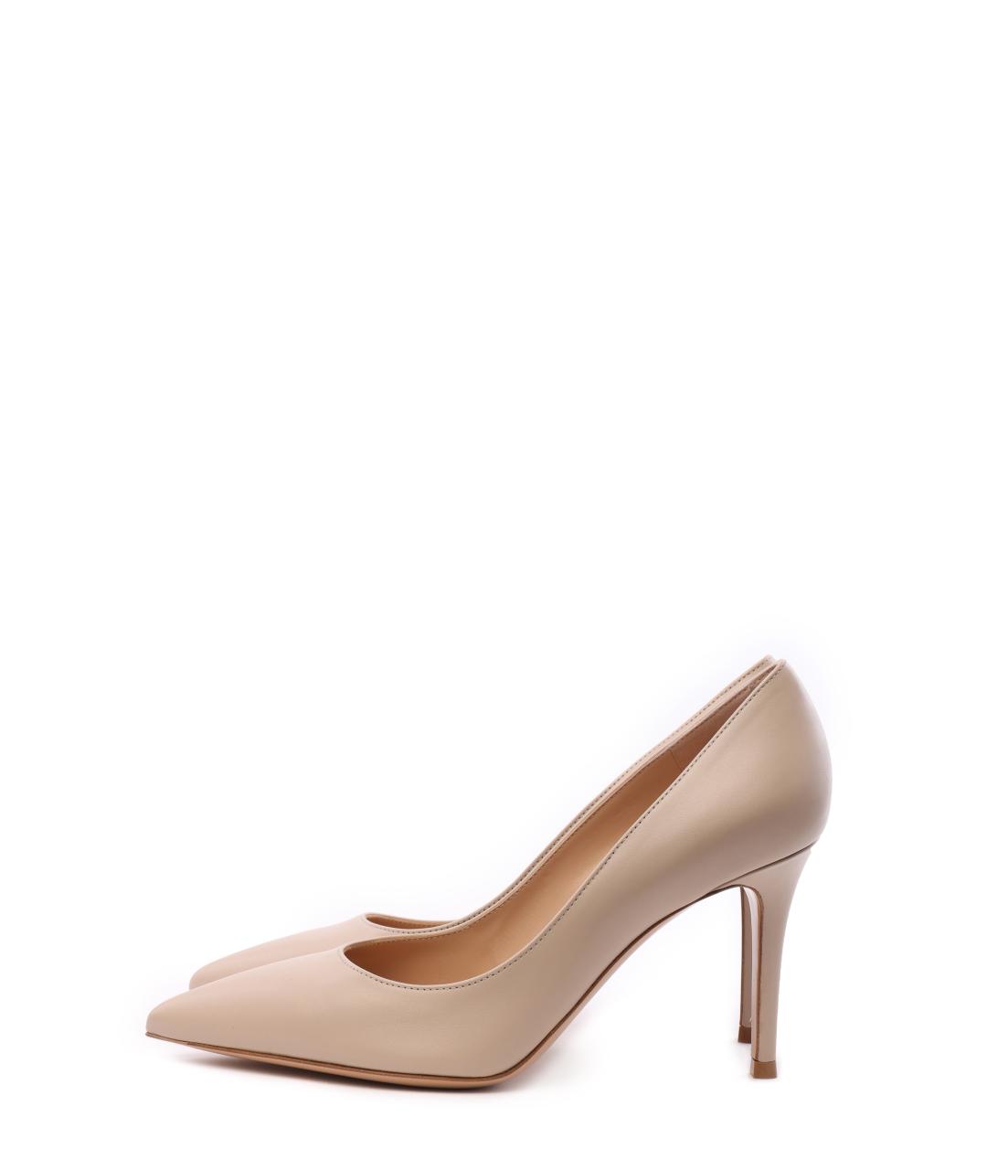 GIANVITO ROSSI Бежевые туфли, фото 4