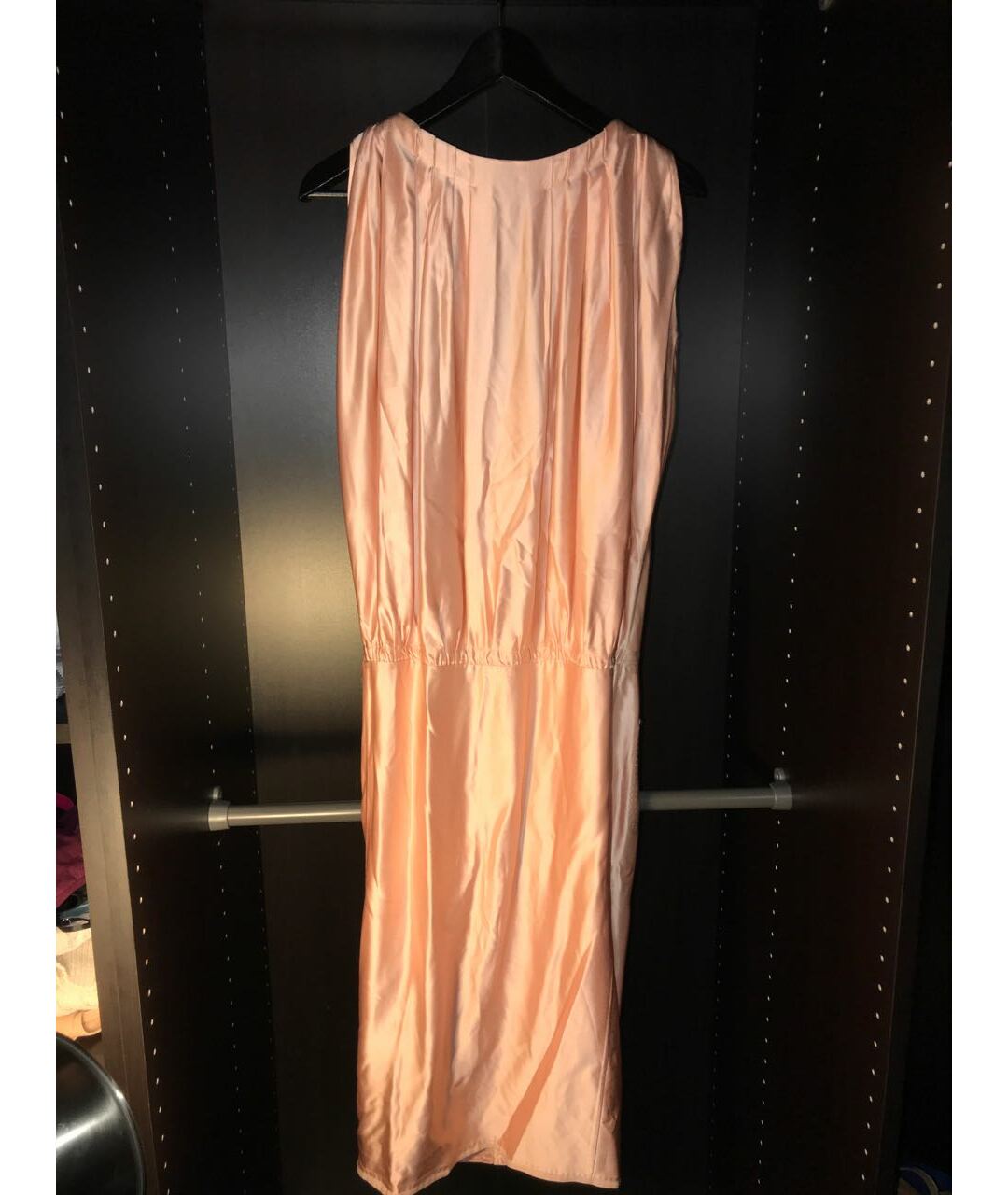 BOTTEGA VENETA Розовое шелковое повседневное платье, фото 2