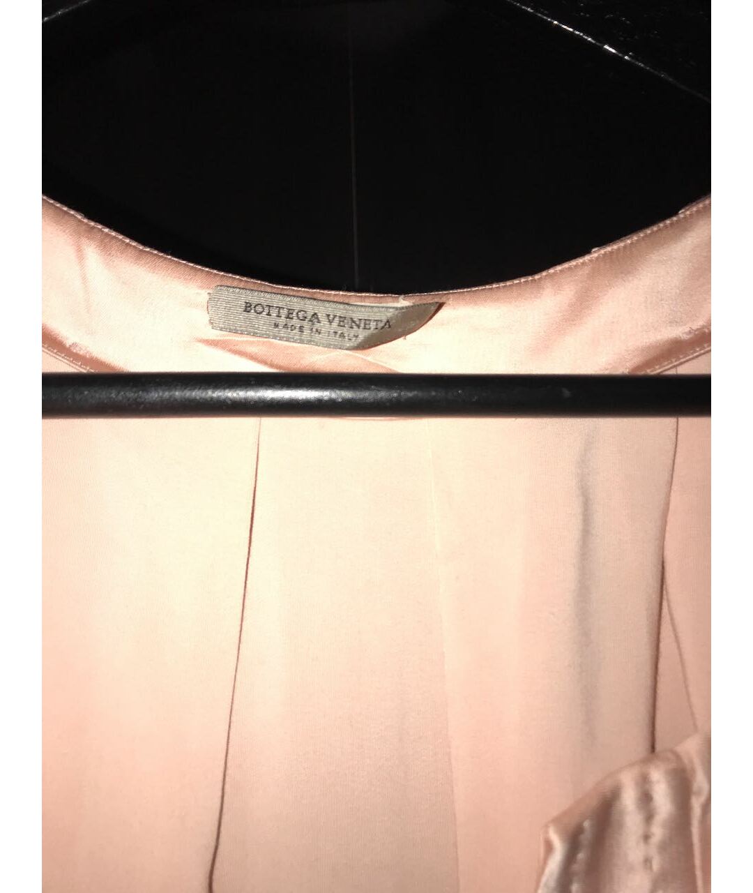 BOTTEGA VENETA Розовое шелковое повседневное платье, фото 3