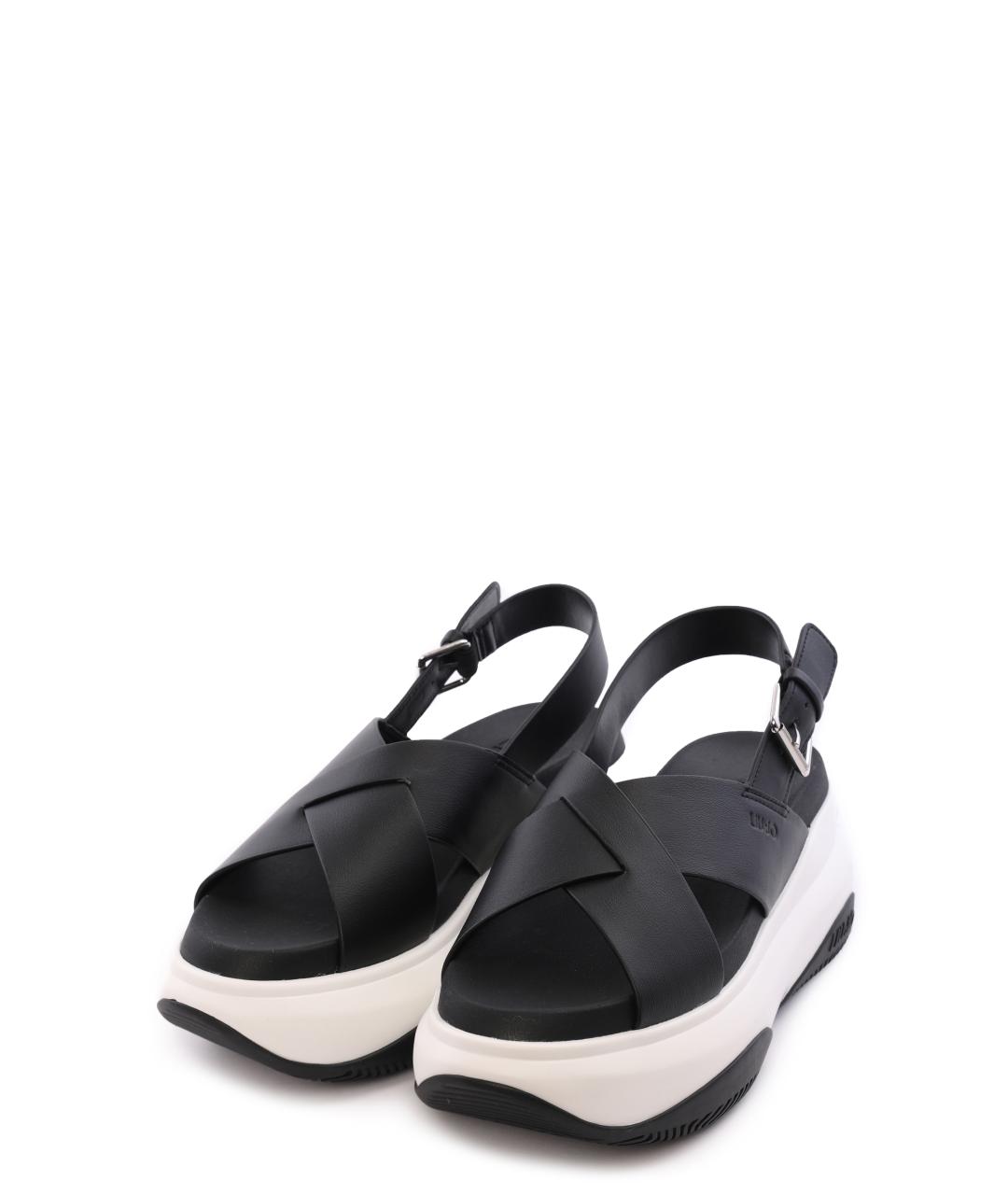 LIU JO Черные сандалии, фото 5