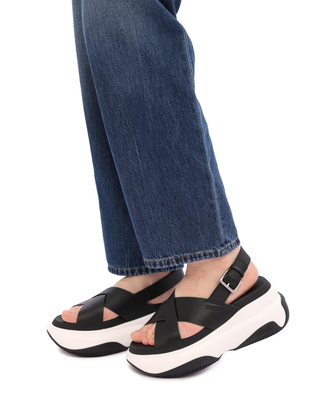 LIU JO Черные сандалии, фото 7