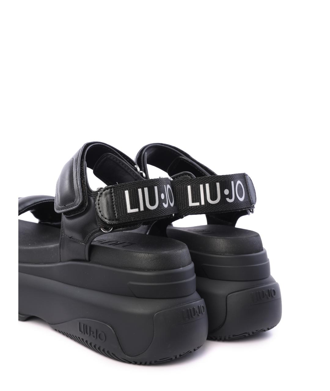 LIU JO Черные сандалии, фото 4