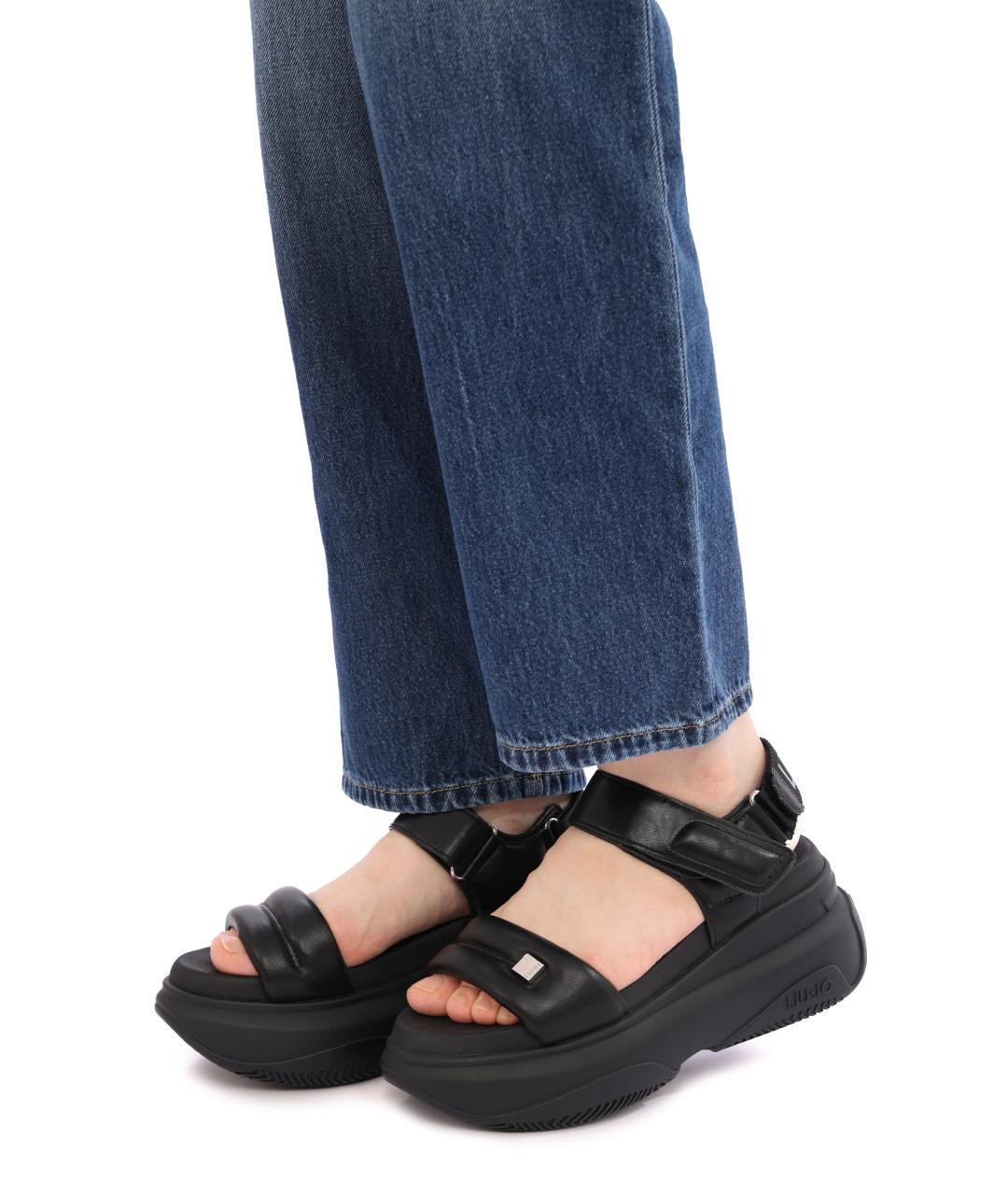 LIU JO Черные сандалии, фото 8