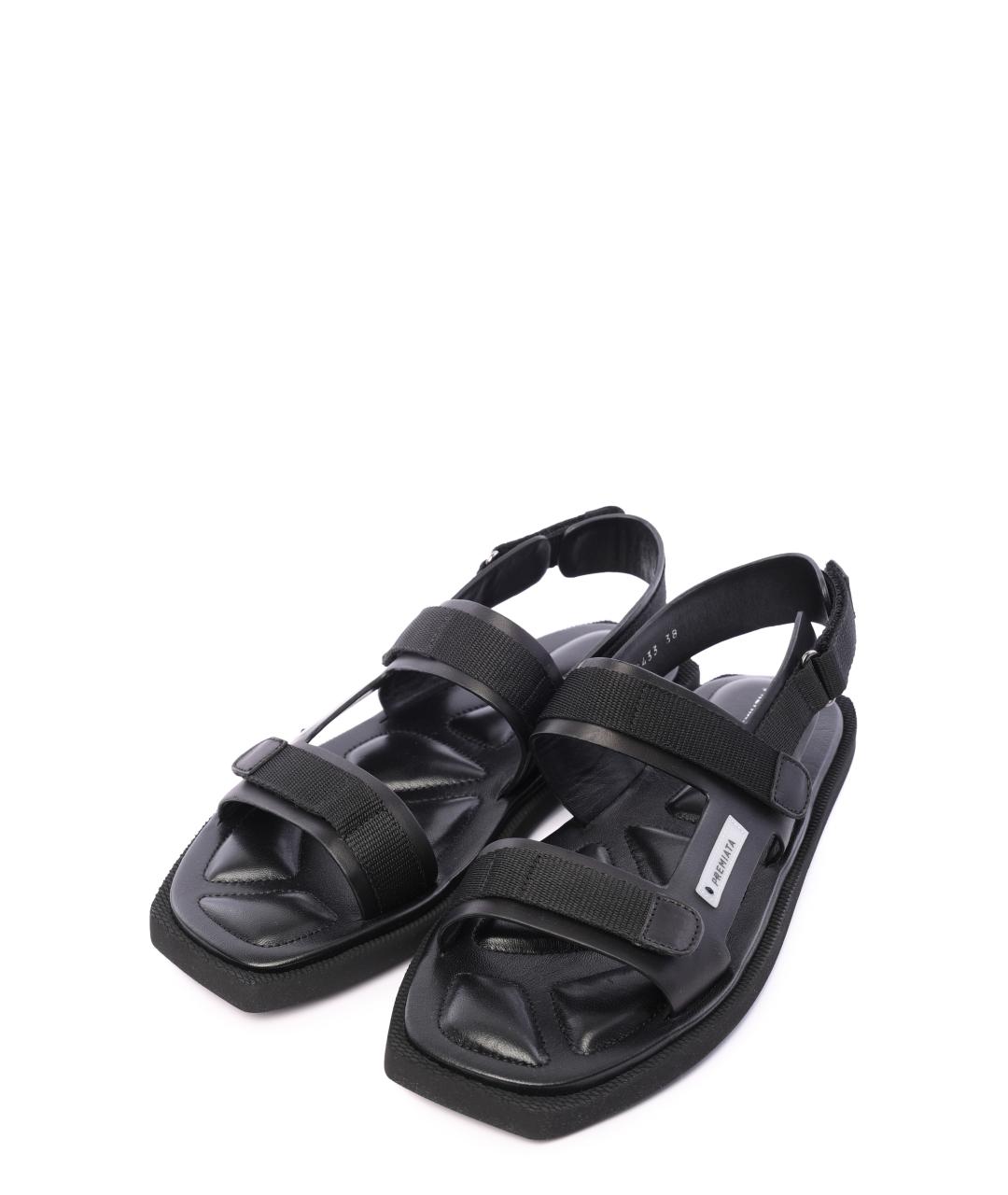 PREMIATA Черные кожаные сандалии, фото 4