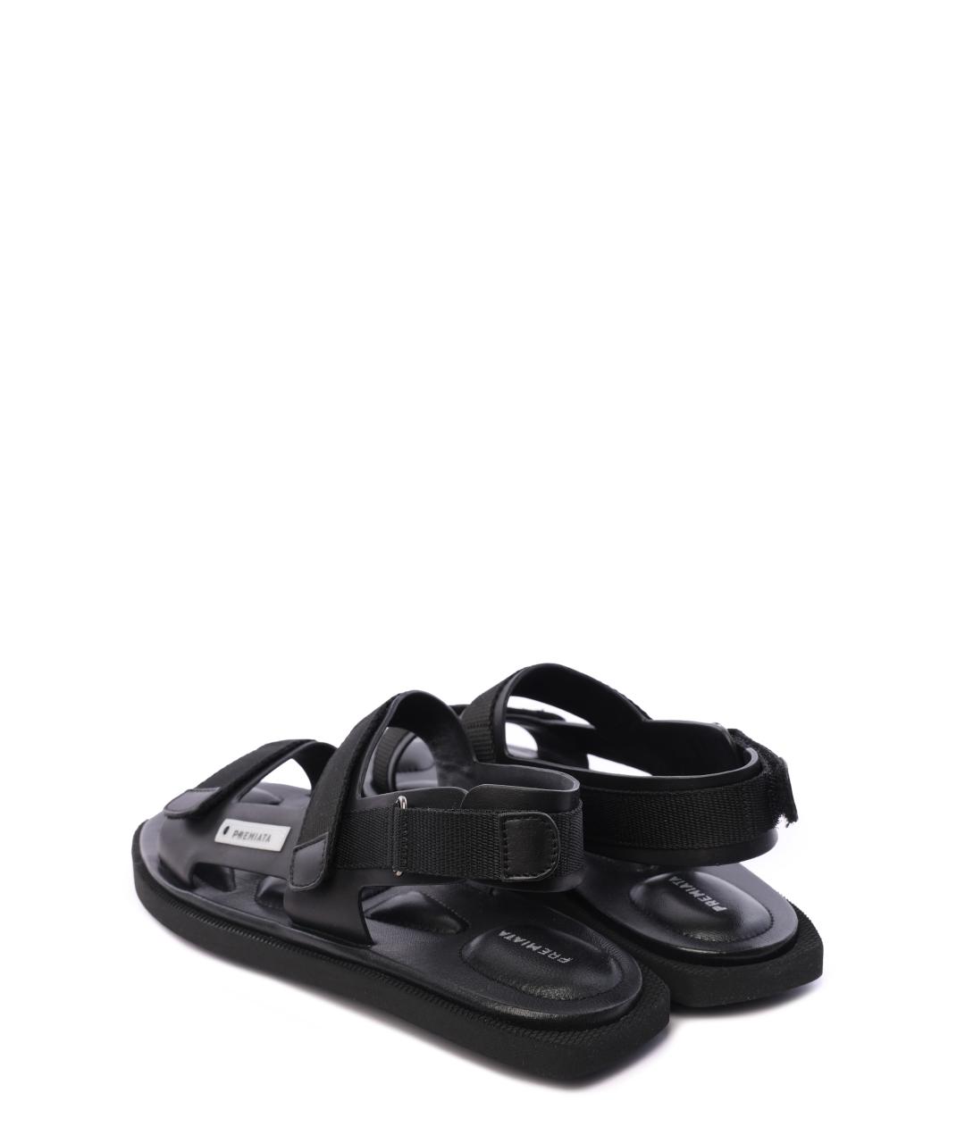 PREMIATA Черные кожаные сандалии, фото 3