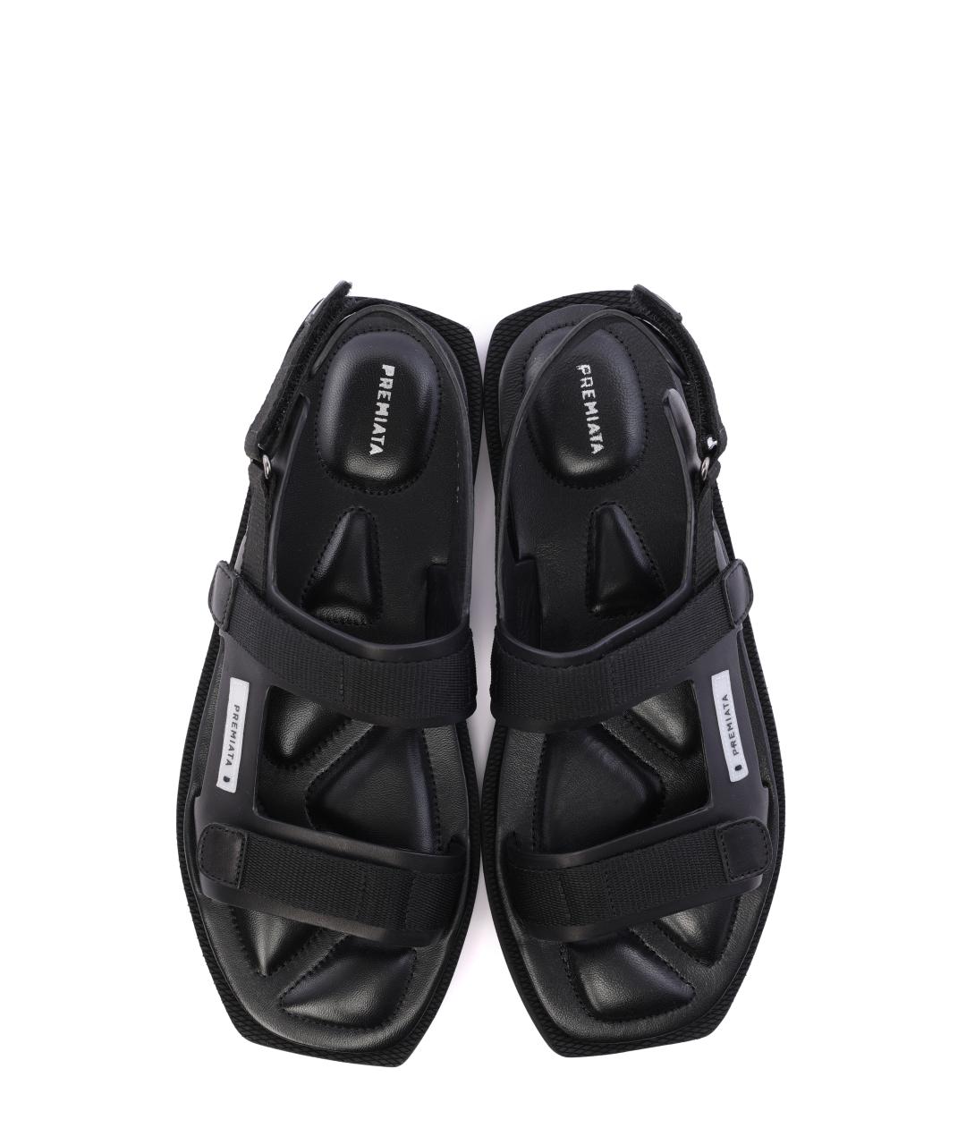 PREMIATA Черные кожаные сандалии, фото 2
