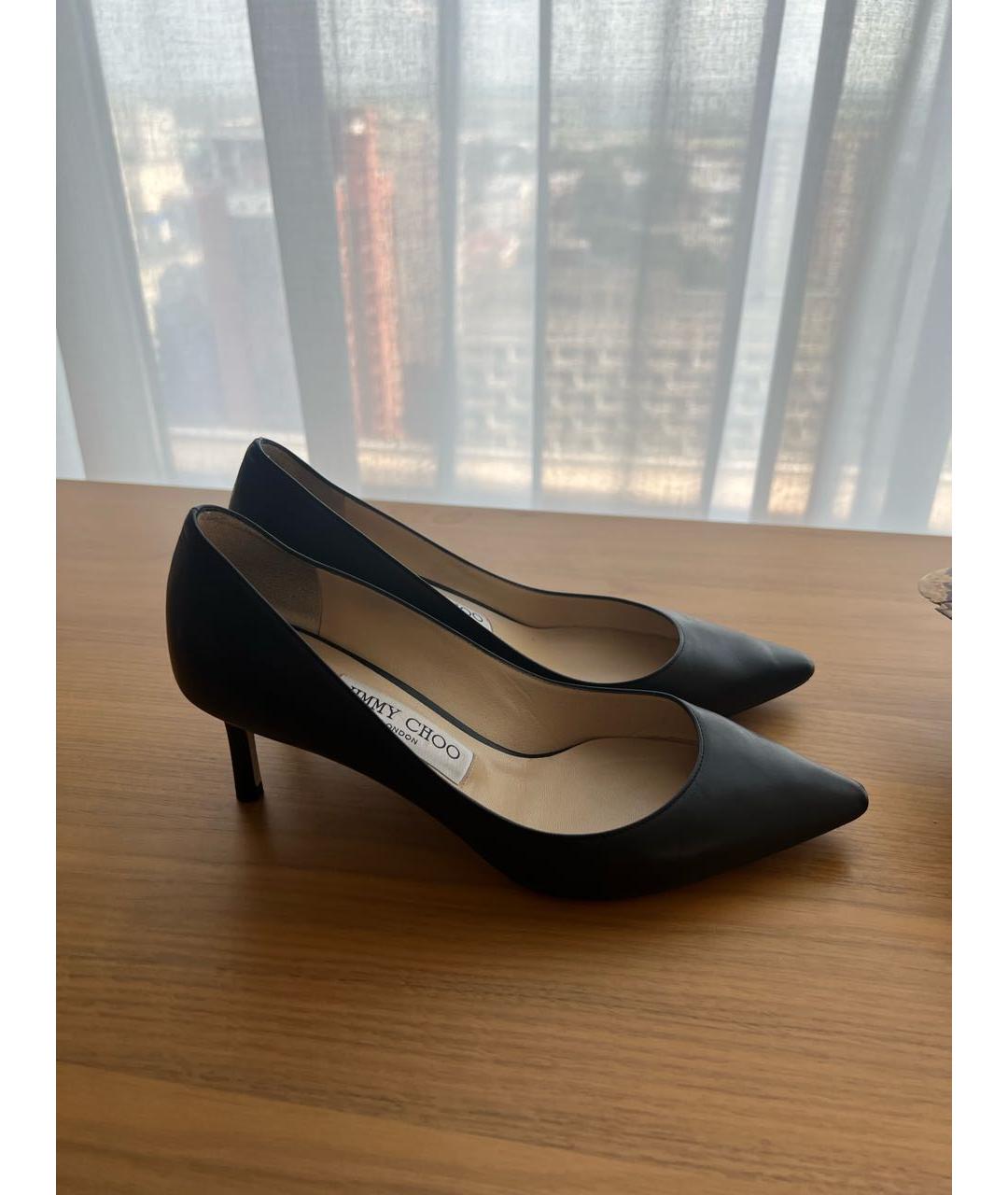 JIMMY CHOO Черные кожаные туфли, фото 5