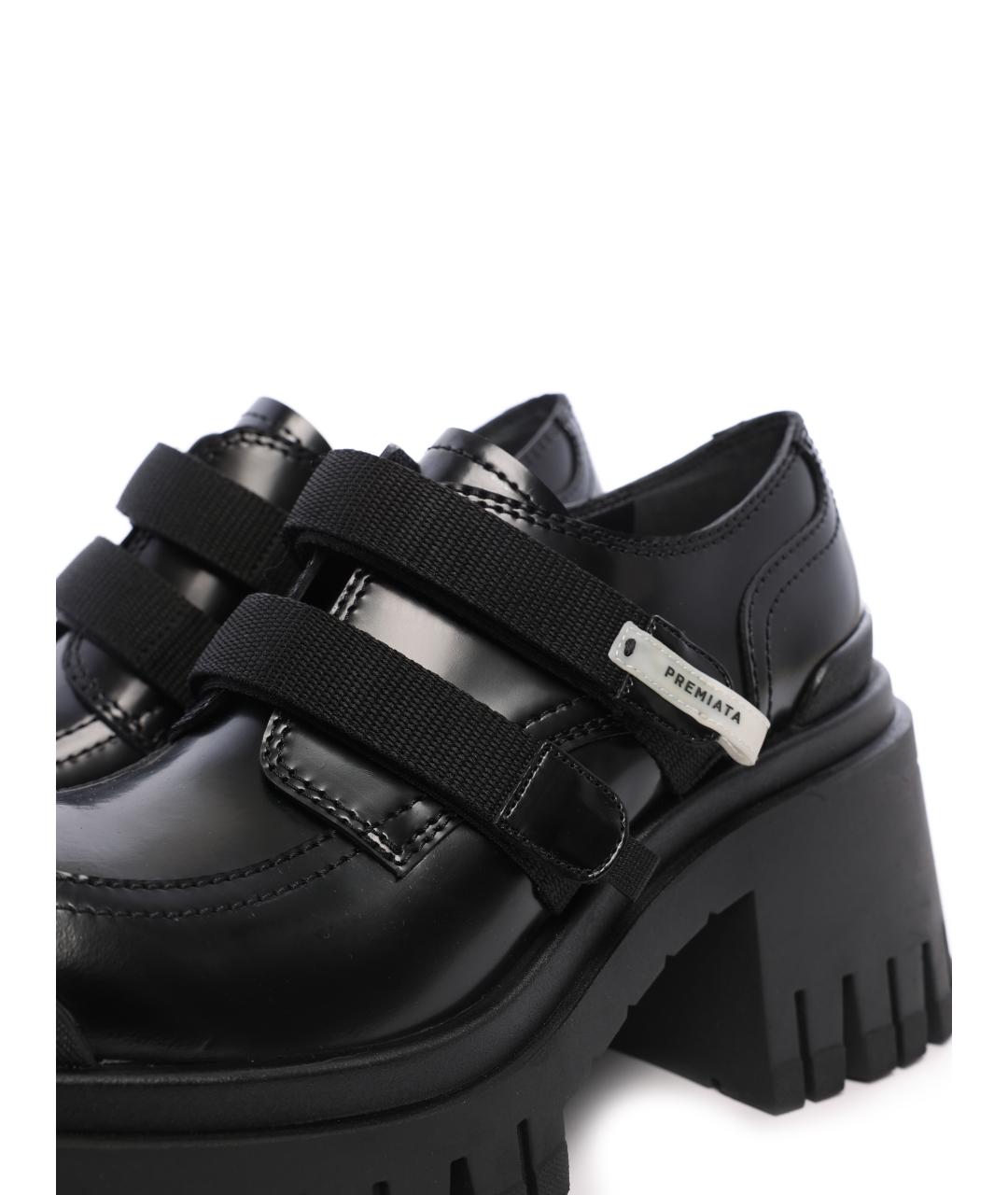 PREMIATA Черные кожаные лоферы, фото 5