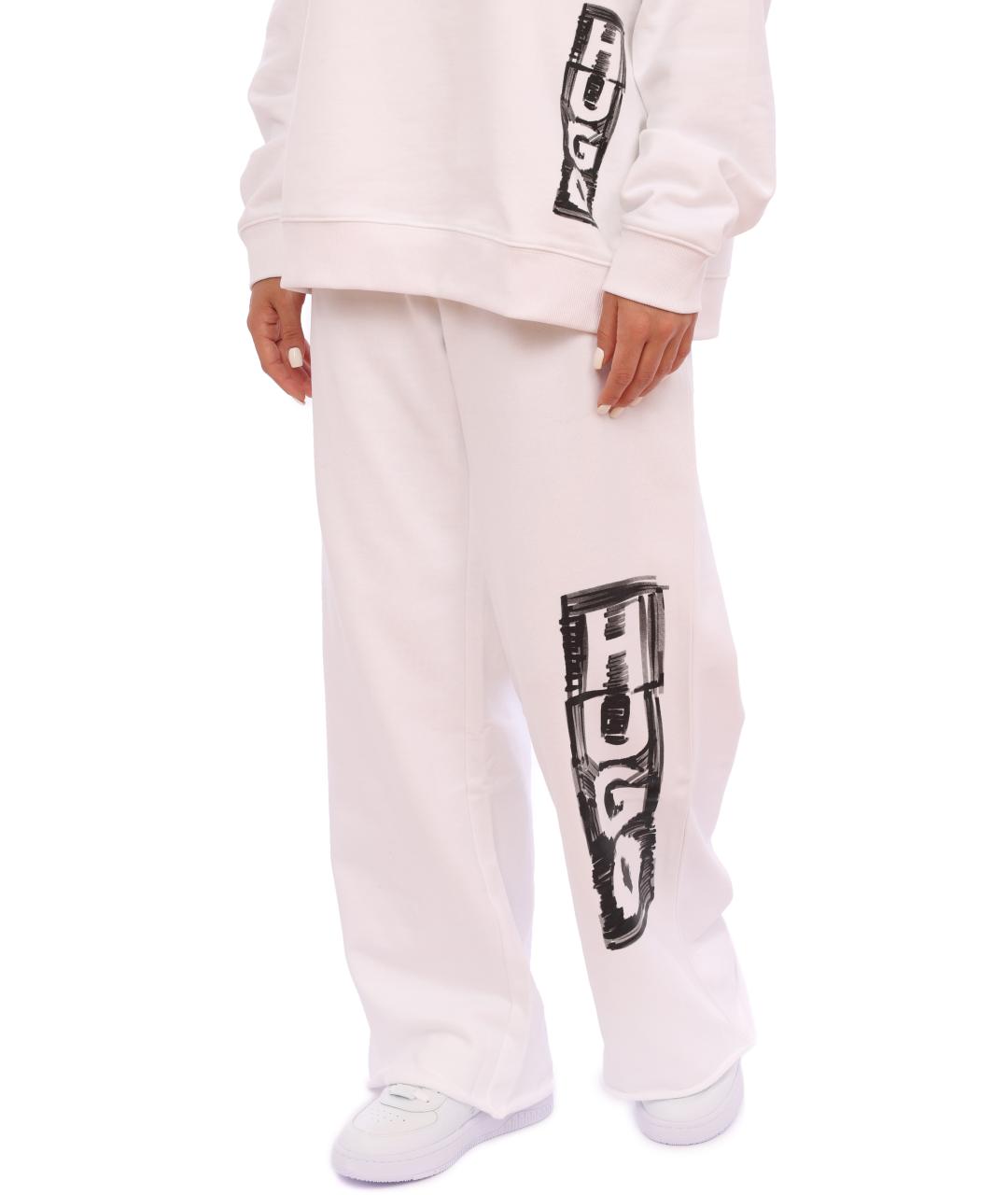 HUGO BOSS Белые брюки широкие, фото 2