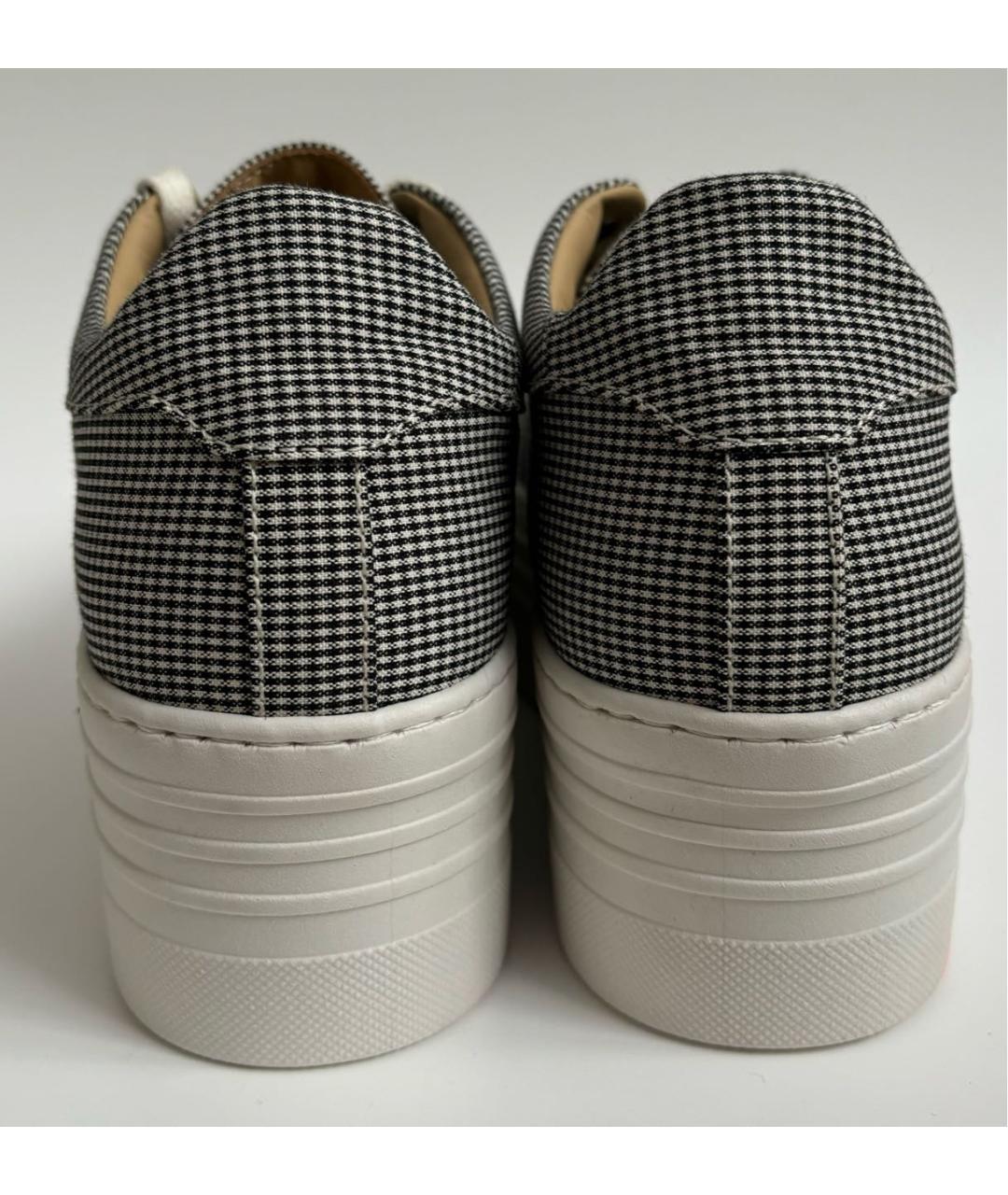 CHARLOTTE OLYMPIA Черные текстильные кеды, фото 6