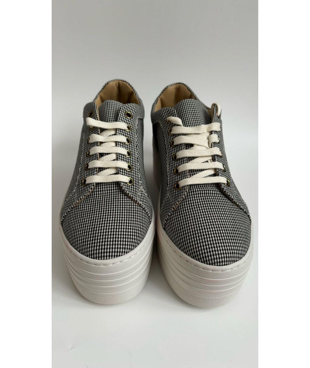 CHARLOTTE OLYMPIA Черные текстильные кеды, фото 2