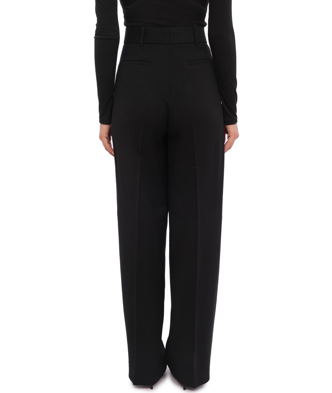 VICTORIA BECKHAM Черные прямые брюки, фото 3