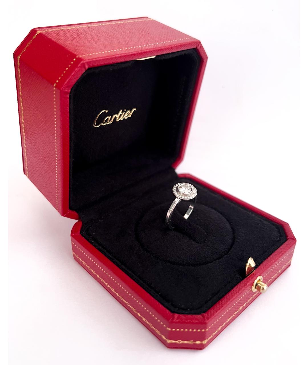 CARTIER Белое платиновое кольцо, фото 5