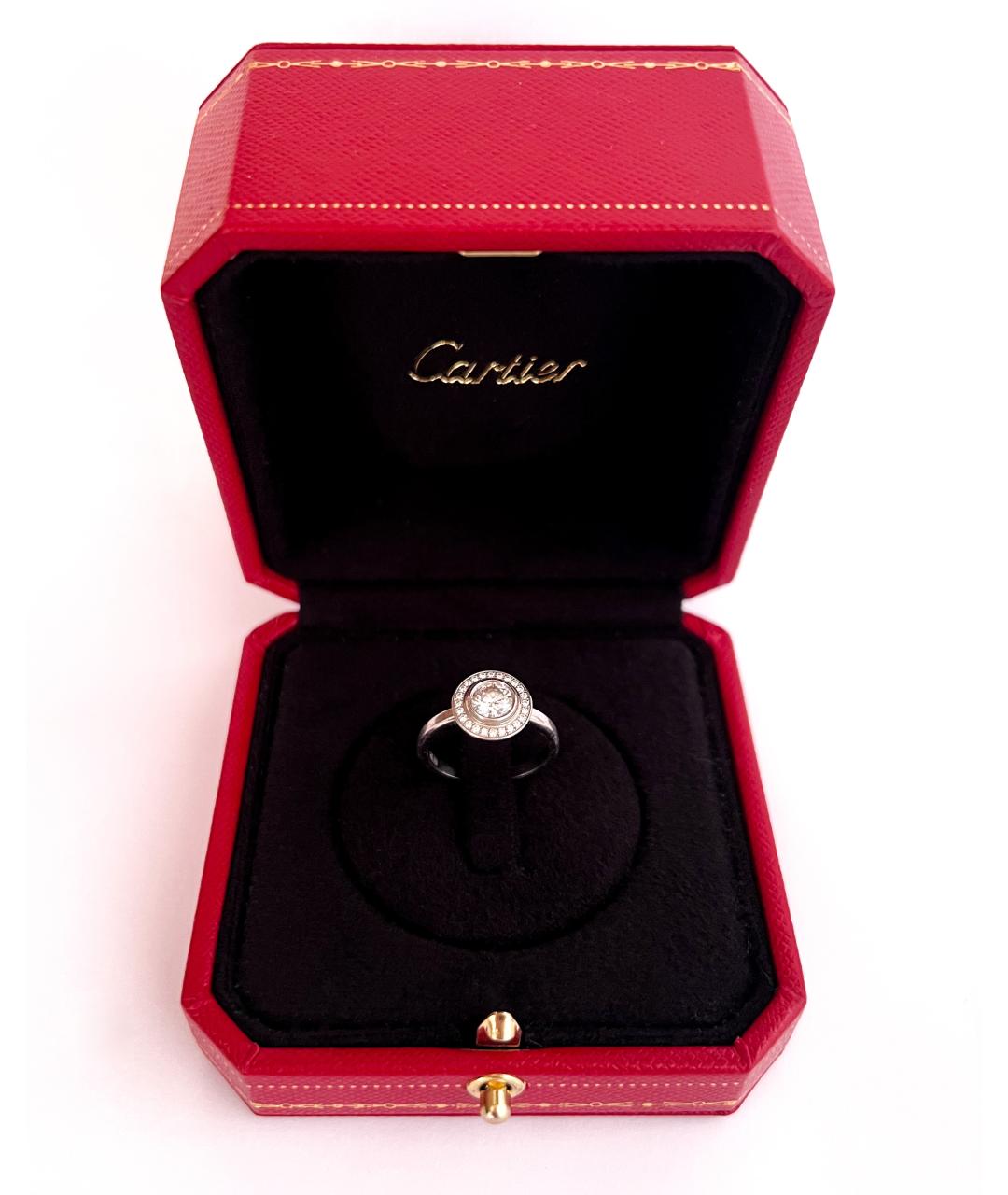 CARTIER Белое платиновое кольцо, фото 6